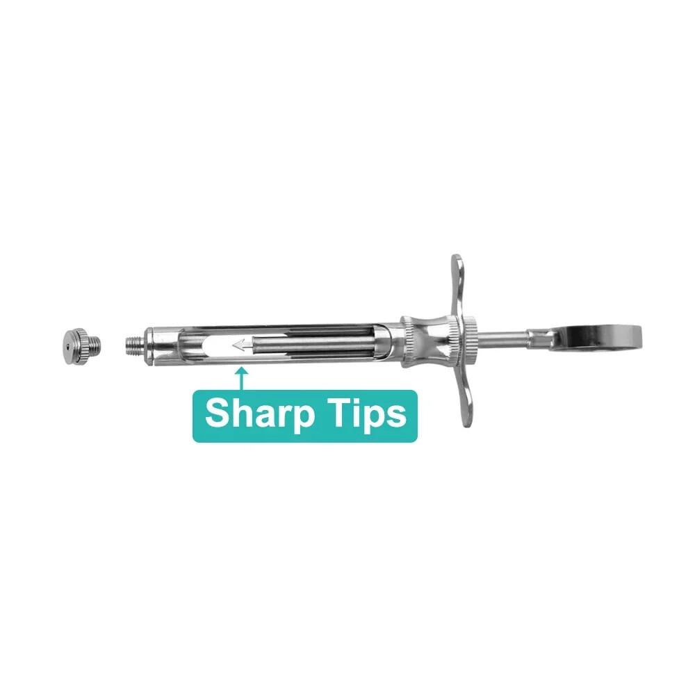 Dental Anesthetic Self Aspirating Cartridge Syringe Three Ring Anesthesia Tools