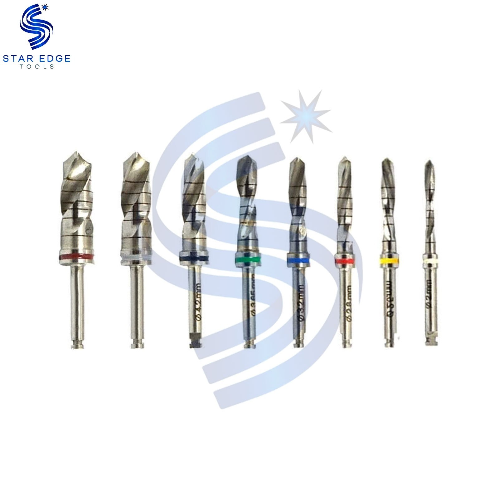 Dental Implant Drills Kit Set Of 8 Pcs Surgical Dental Implant Instruments