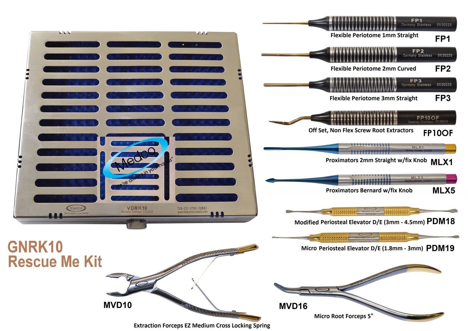 Medco’s Special Recue Me Kit set of 10 with Sterile Cassette