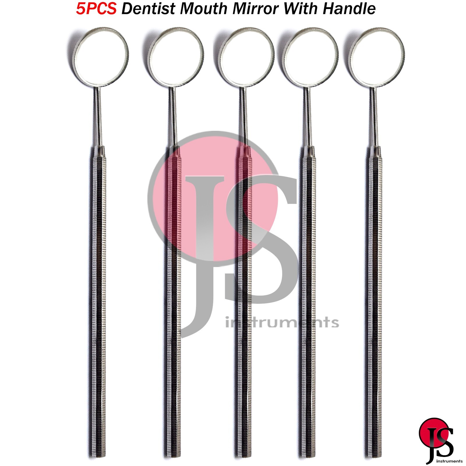 Dental Examination Instruments Mouth Inspection Mirror Dentist 5PCS