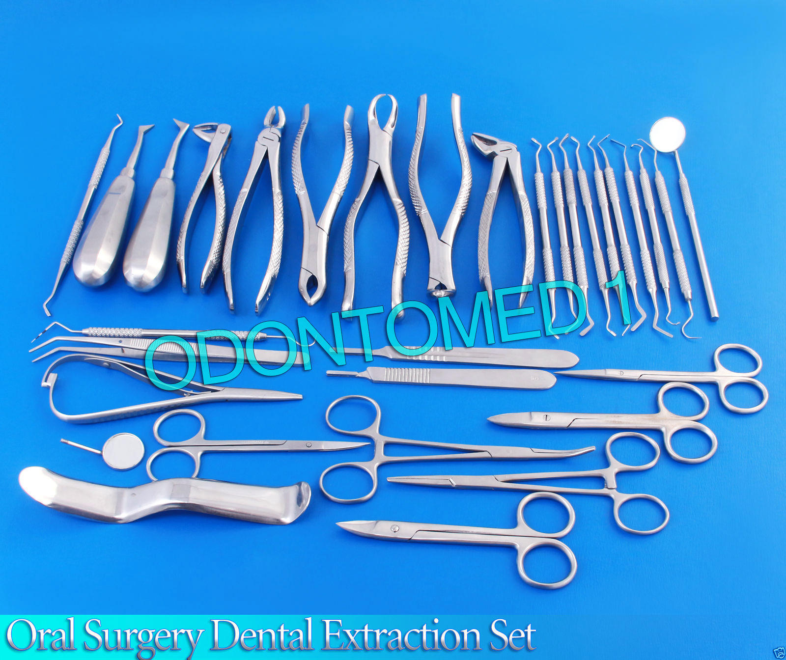 New 35 Pcs. Oral Surgery Dental Extraction Set Dentist Instruments-ODM-161