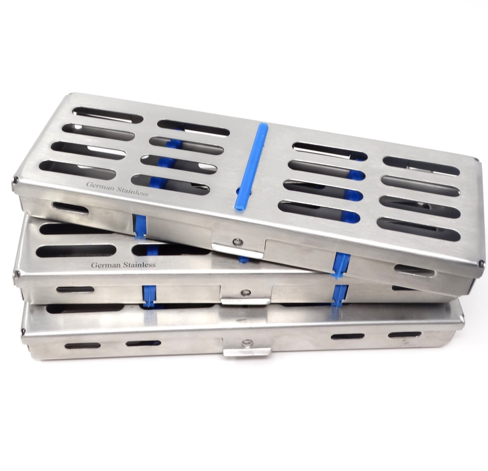 PREMIUM DENTAL AUTOCLAVE STERILIZATION CASSETTE RACK BOX TRAY FOR 5 INSTRUMENTS