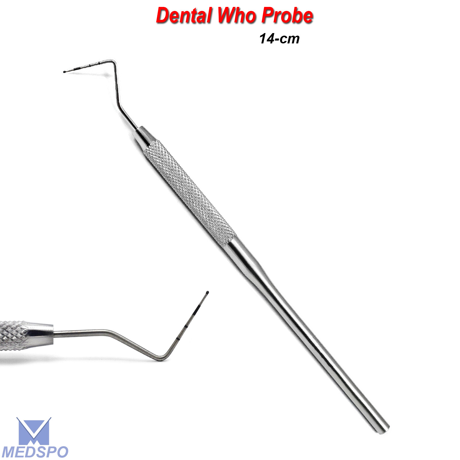 Who Probe Periodontal Color Coded Probe Ball Tip Pocket Depth Measuring Tools