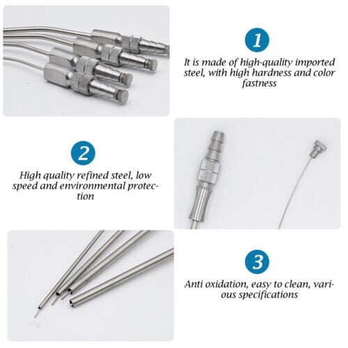 8 Dental Medical Surgery Aspirator Ferguson Frazier Suction Tube 2mm/3mm/4mm/5mm