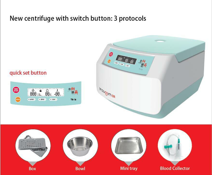 Stable Rotating speed PRF APRF IPRF oral centrifuge machine CE approved TR18