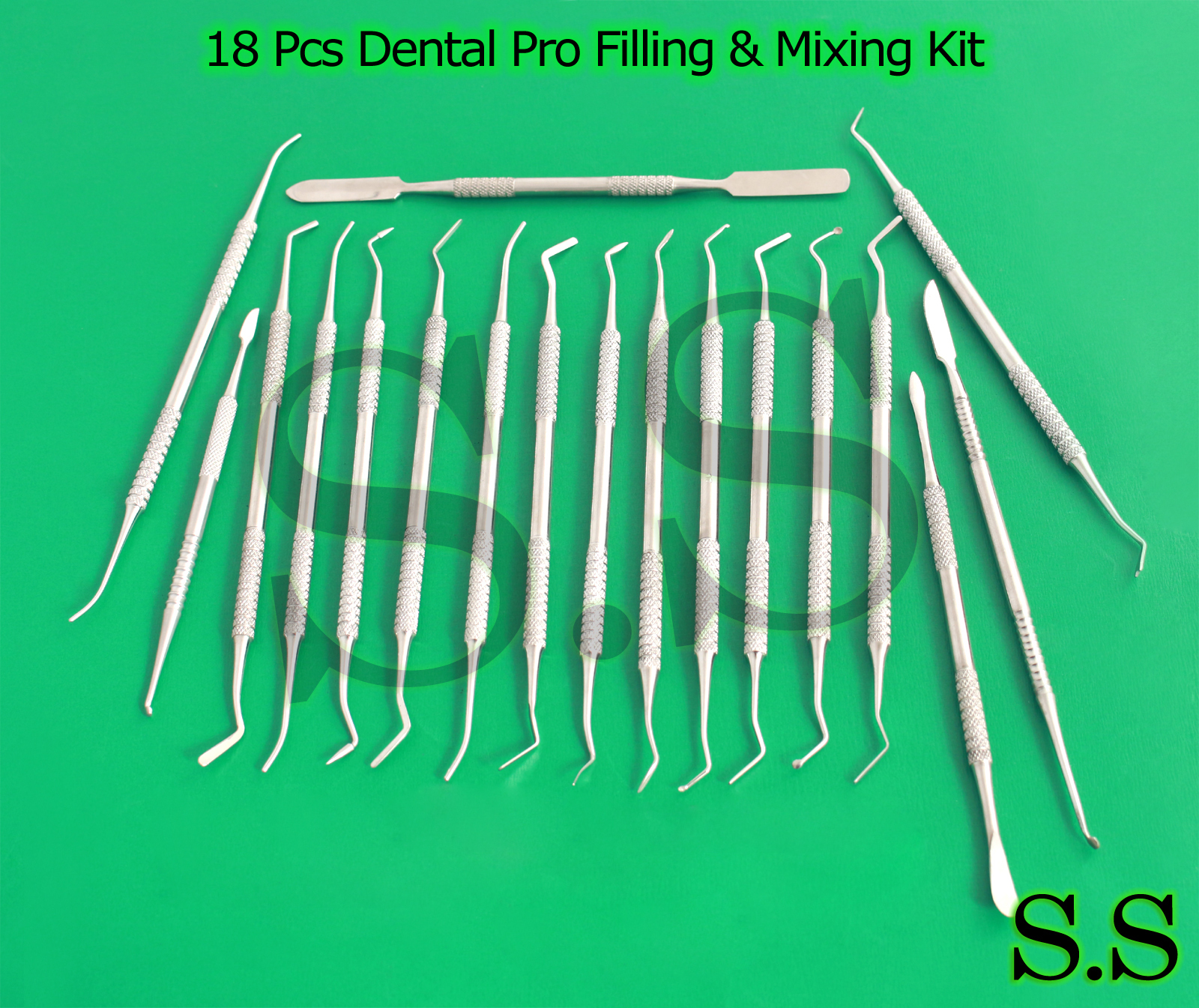 18 Pcs Premium Dental Standard Filling & Mixing Professional Instruments Kit