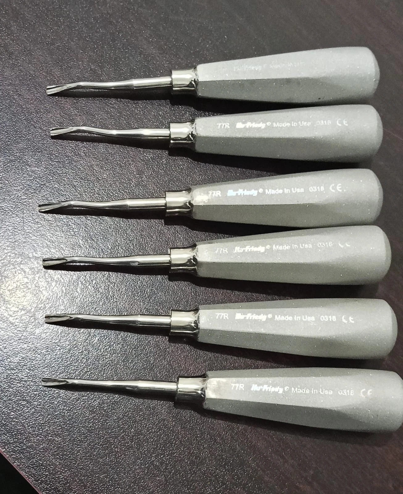 6 Pcs Lot E77R SERRATED ELEVATOR Hu FRIEDY