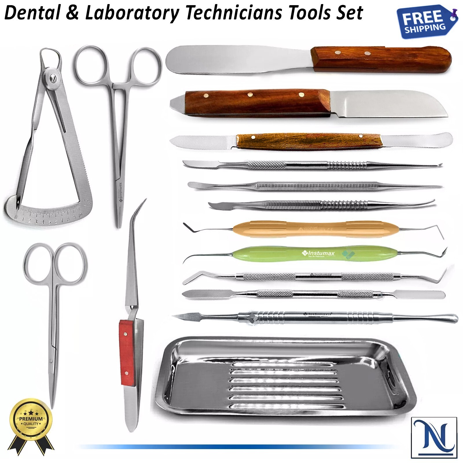 New Dental Modeling Kit – Alginate Knife, Mixing Spatula, Zahle & Beale Carvers