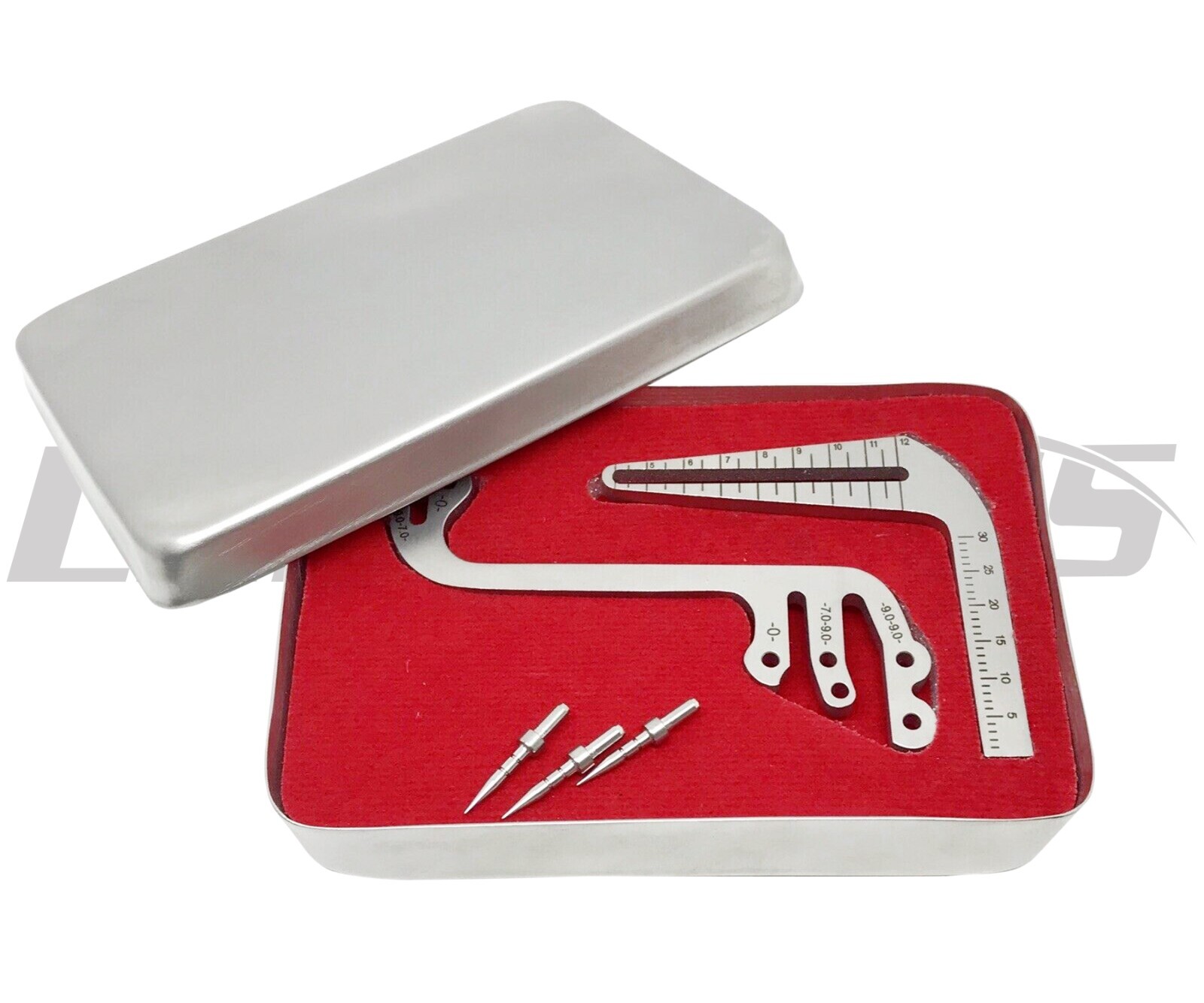 Set of Dental Implant Locator Depth Pin Gauge Guide Locating Plate S-type L-type