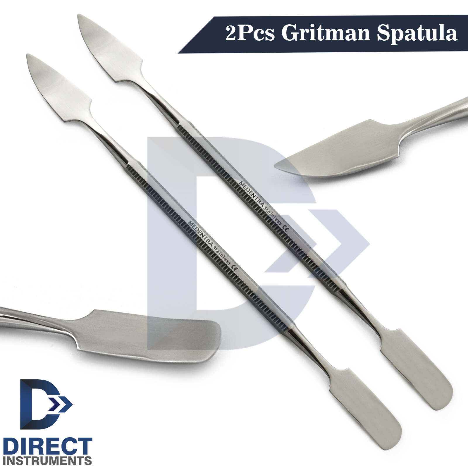 2Pcs Gritman Dental Wax Spatula Mixing Spreading Scooping Modelling Carving Tool