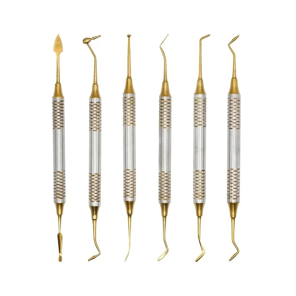 6 Pcs Dental Composite Resin Filling Spatula Repair Restorative Kits