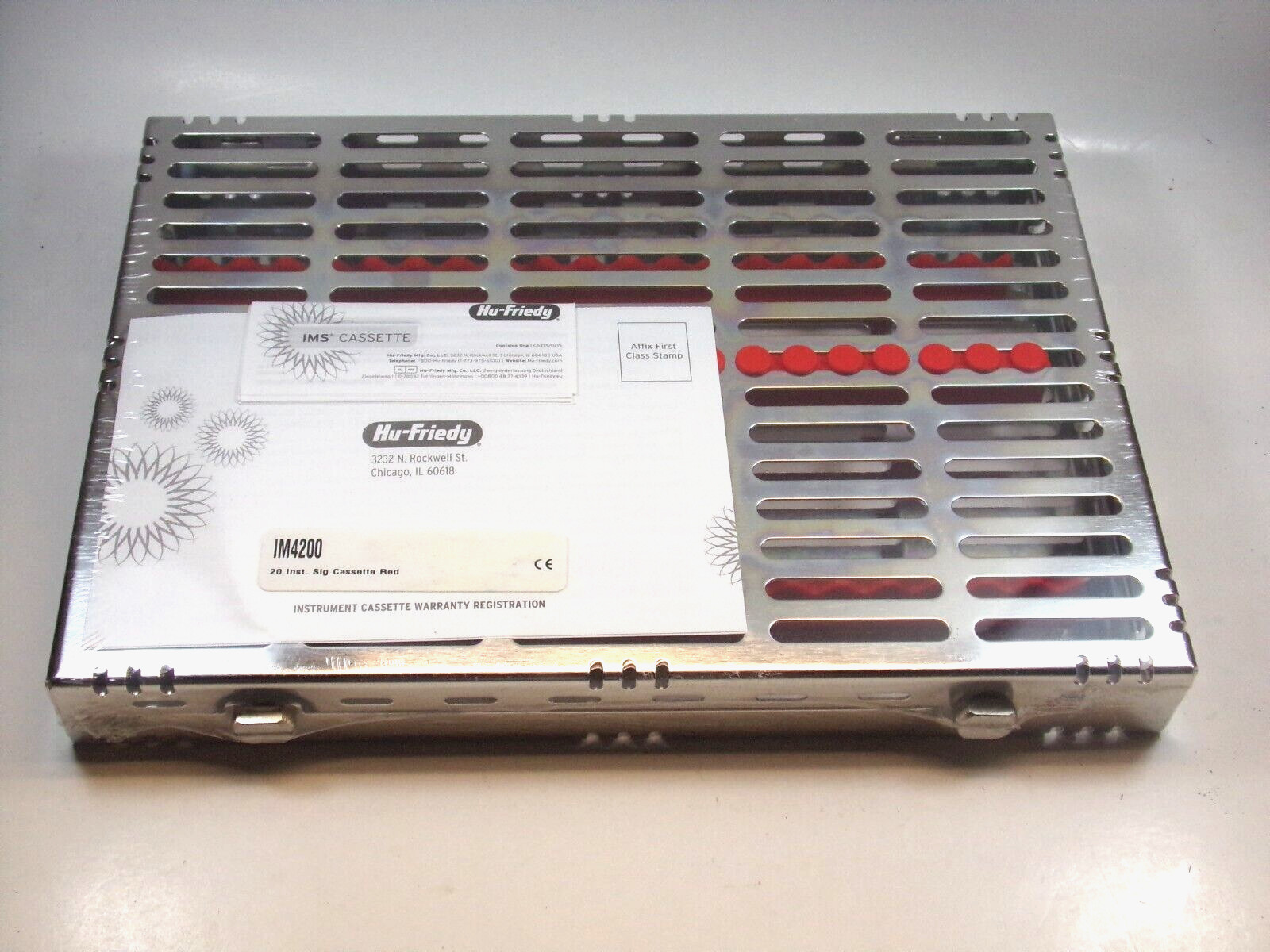 Large Signature Series 20 Instrument Red Cassette IM4200 HU FRIEDY