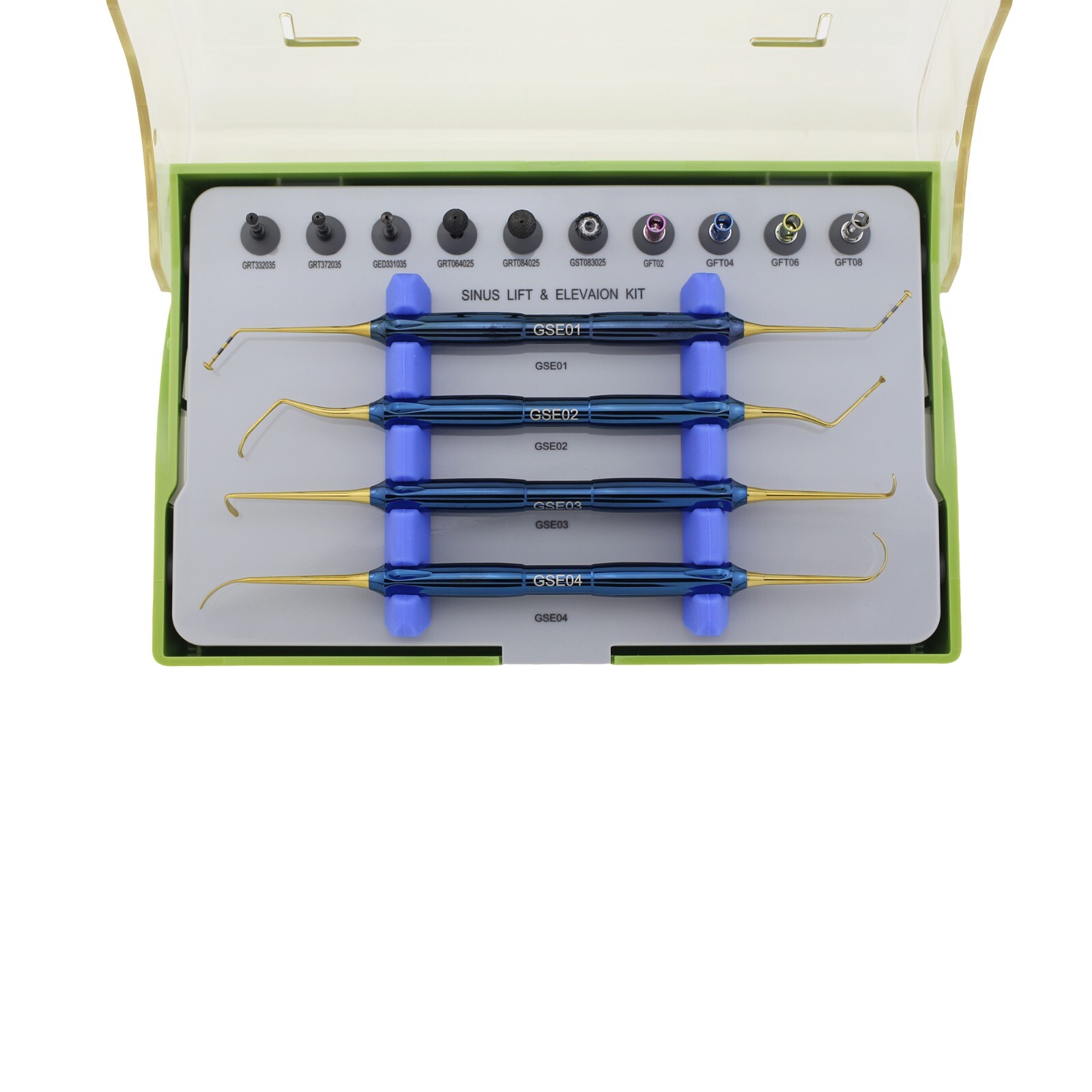 Dental Advanced Sinus Kit DASK Lift Drills Stoppers Implant Elevation Instrument