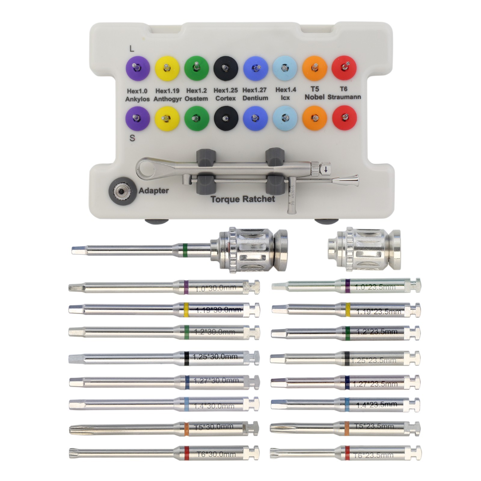 Dental Universal Implant Prosthetic Kit Torque Wrench Drivers Screwdriver Manual