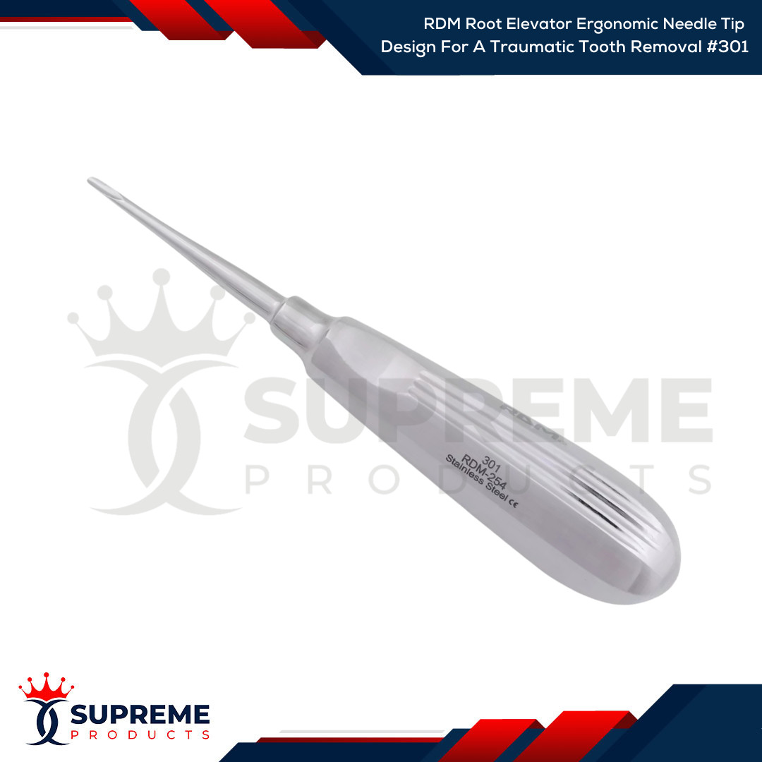 RDM Root Elevator Ergonomic Needle Tip Design For A Traumatic Tooth Removal #301