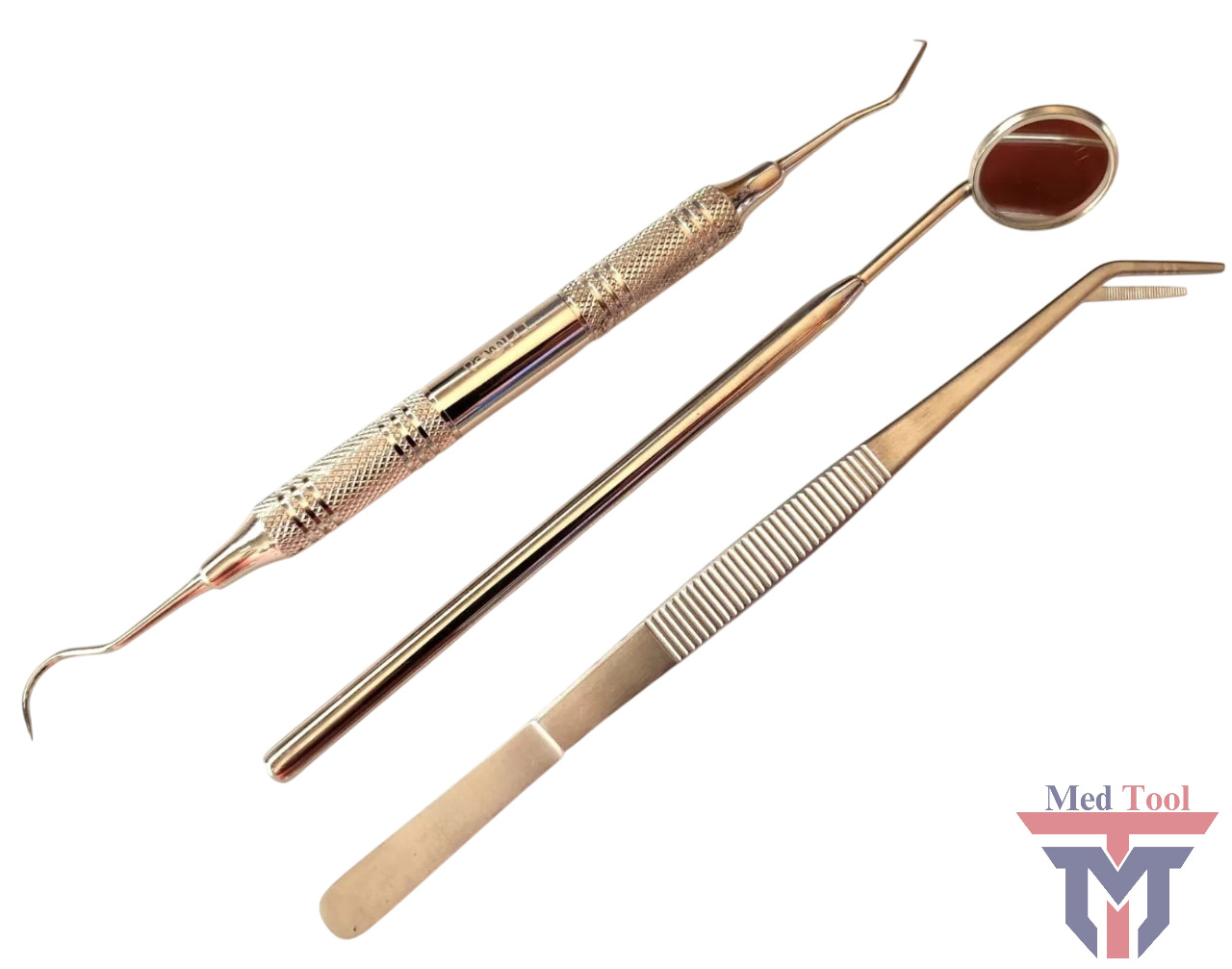 3 pieces Basic Dental Instruments Set Mirror Explorer