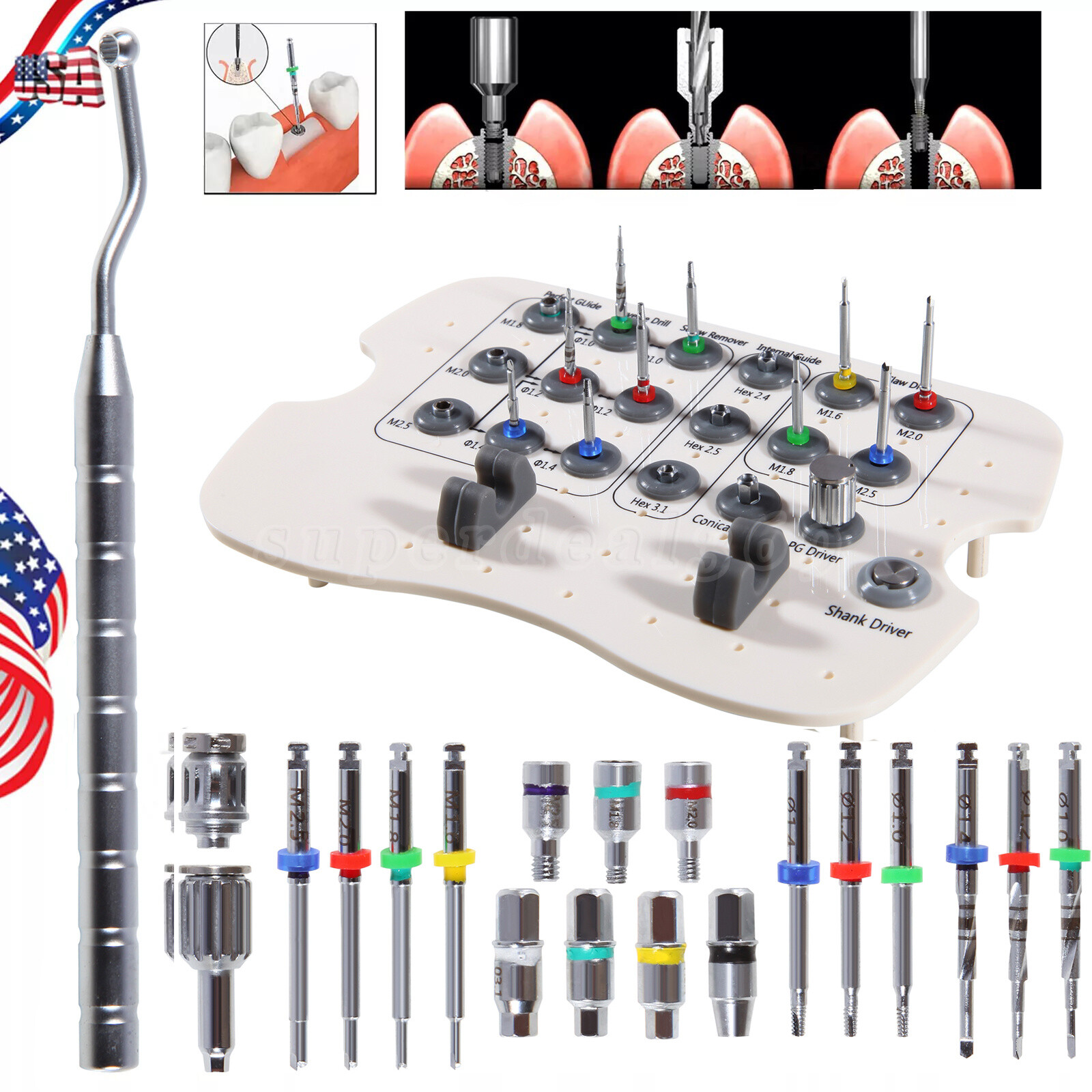 Broken Removal Kit Implant Screw Remover Rescue Tool Universal NeoBiotech ty