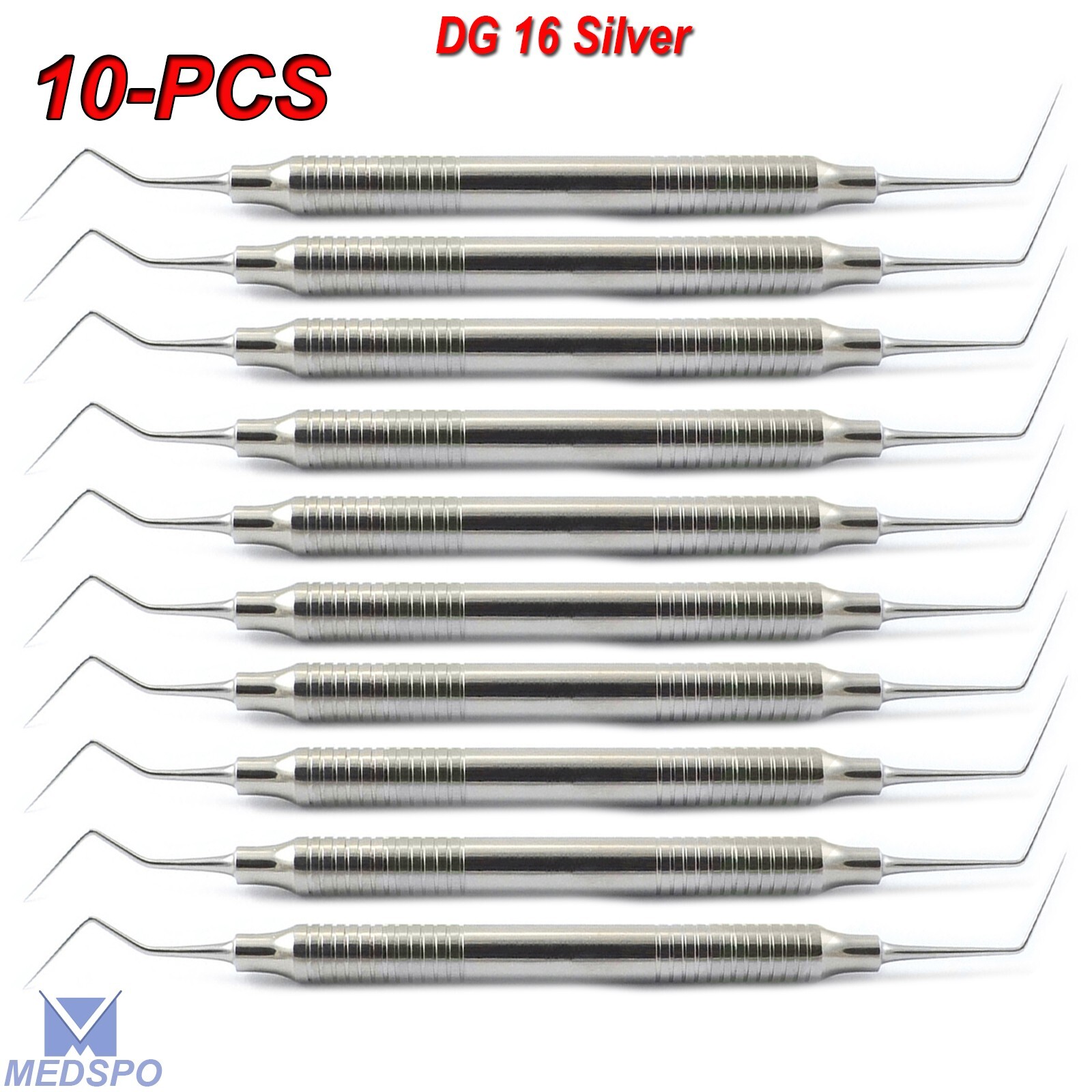 10 Pieces Diagnostic DG16 Explorer Probes Dentist Hygienist Teeth Scaler Hollow