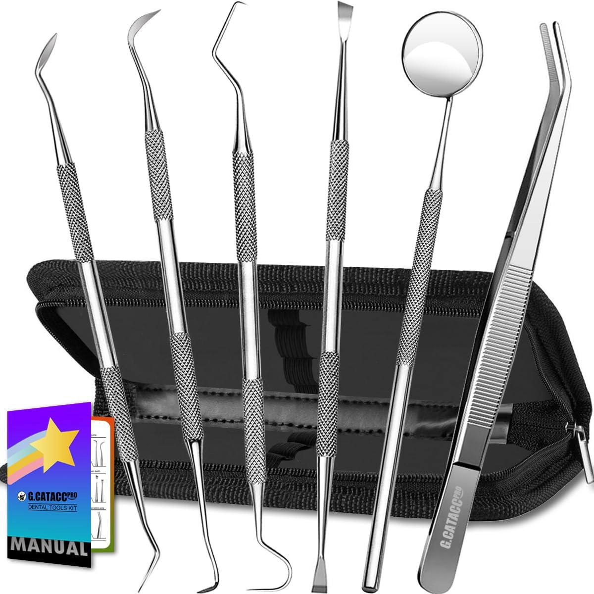 Dental Tools, Dental Pick Teeth Cleaning Tools Hygiene Kit, Plaque Remover for T