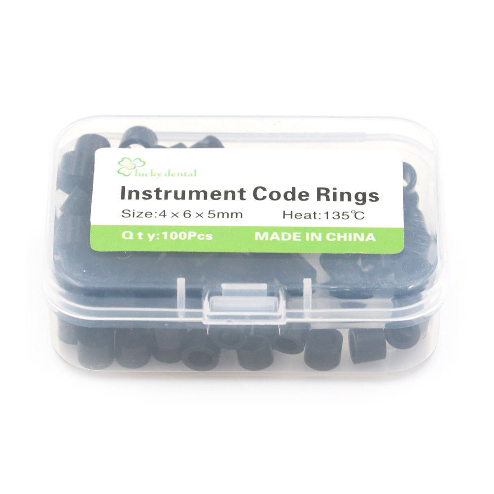 Dental / Hygienist Instrument Silicone Color Code Rings 100 Pcs Autoclavable