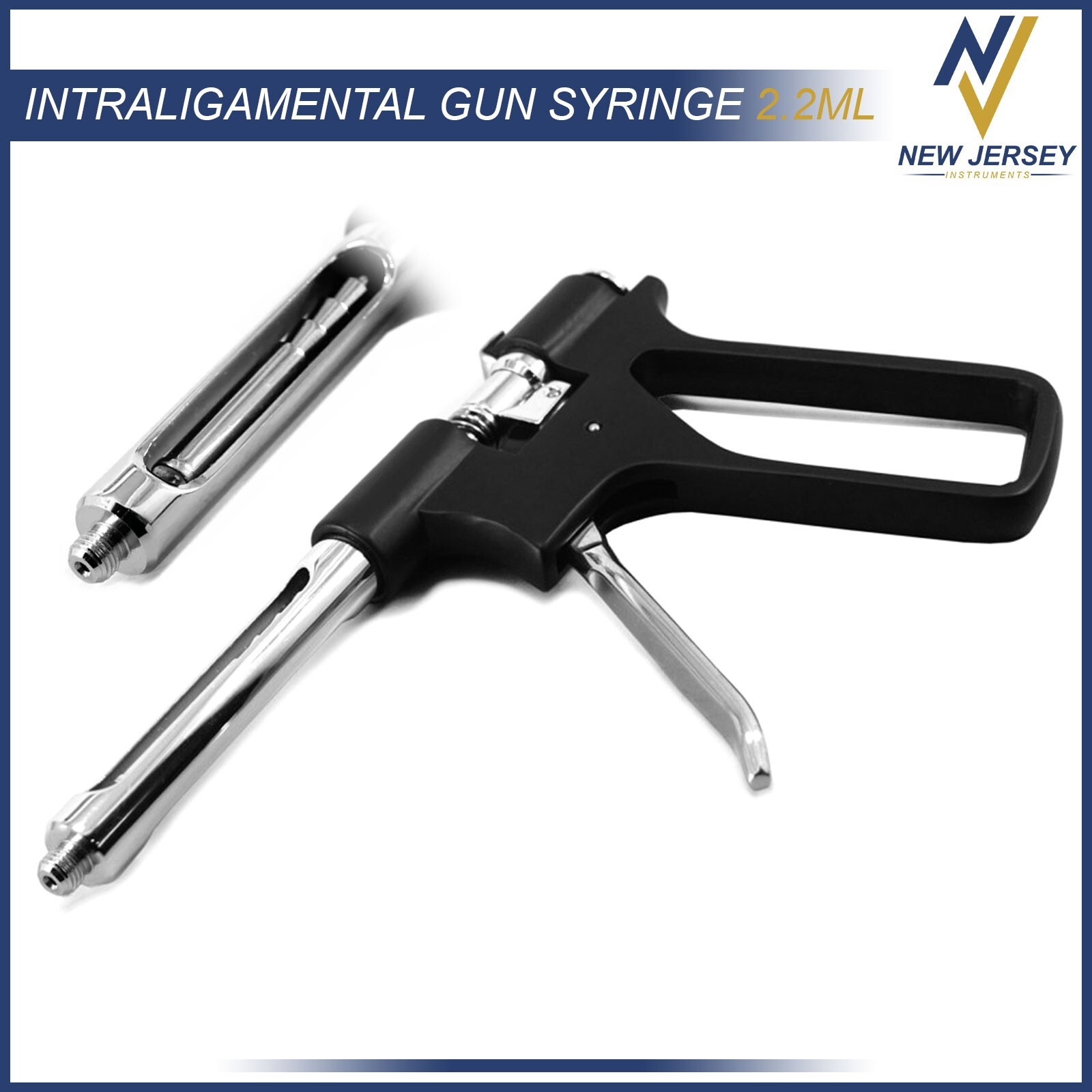 Dental Anesthetic Syringe Intraligamental Gun 1.8ML Injection AMR + EUR Threads
