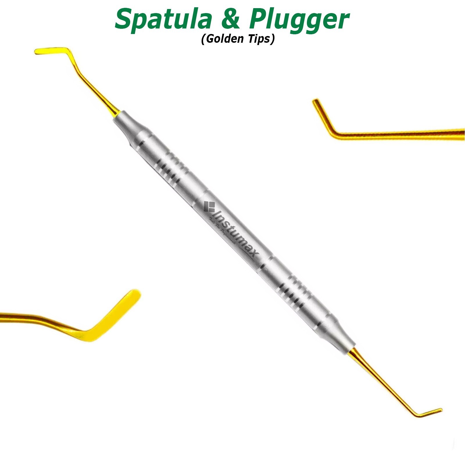 Dental Composite Filling Instruments Spatula & Plugger Titanium Gold Tips