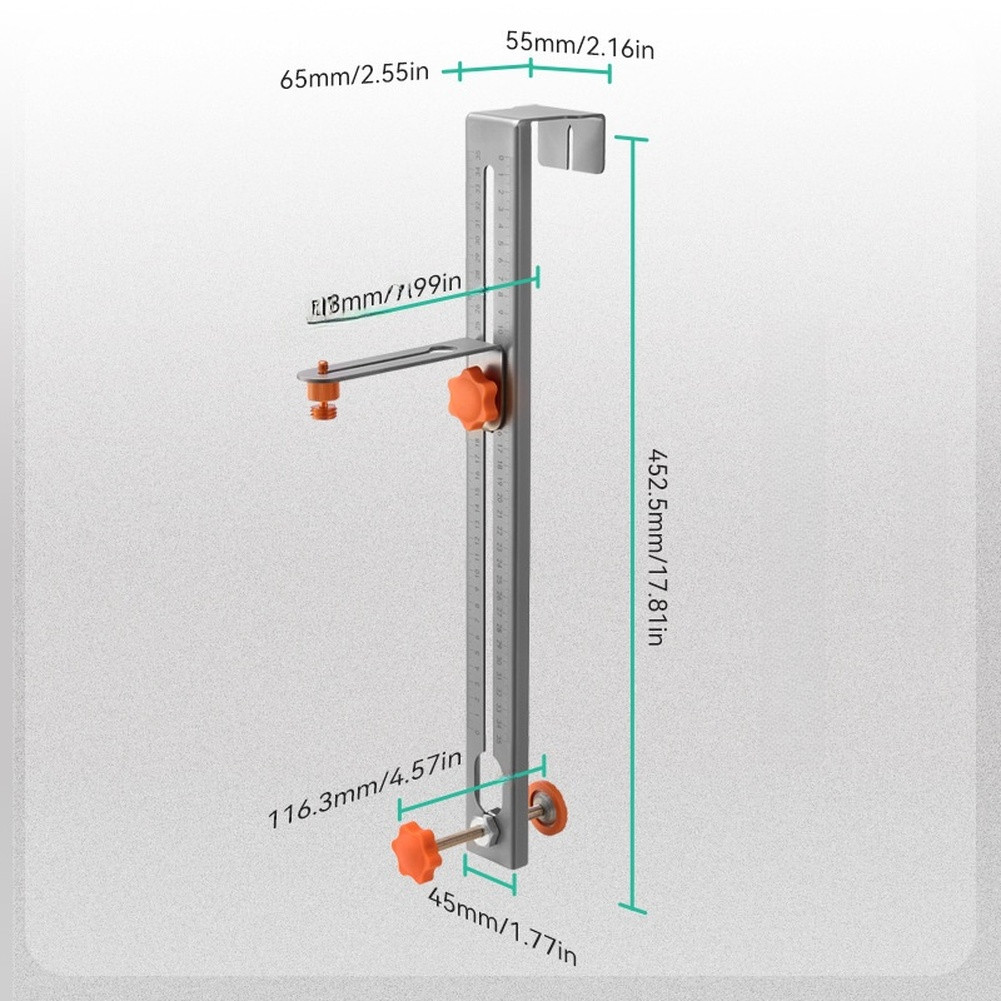 Adjustable Stainless Steel Level Bracket 450mm with Detachable Non Slip Pads