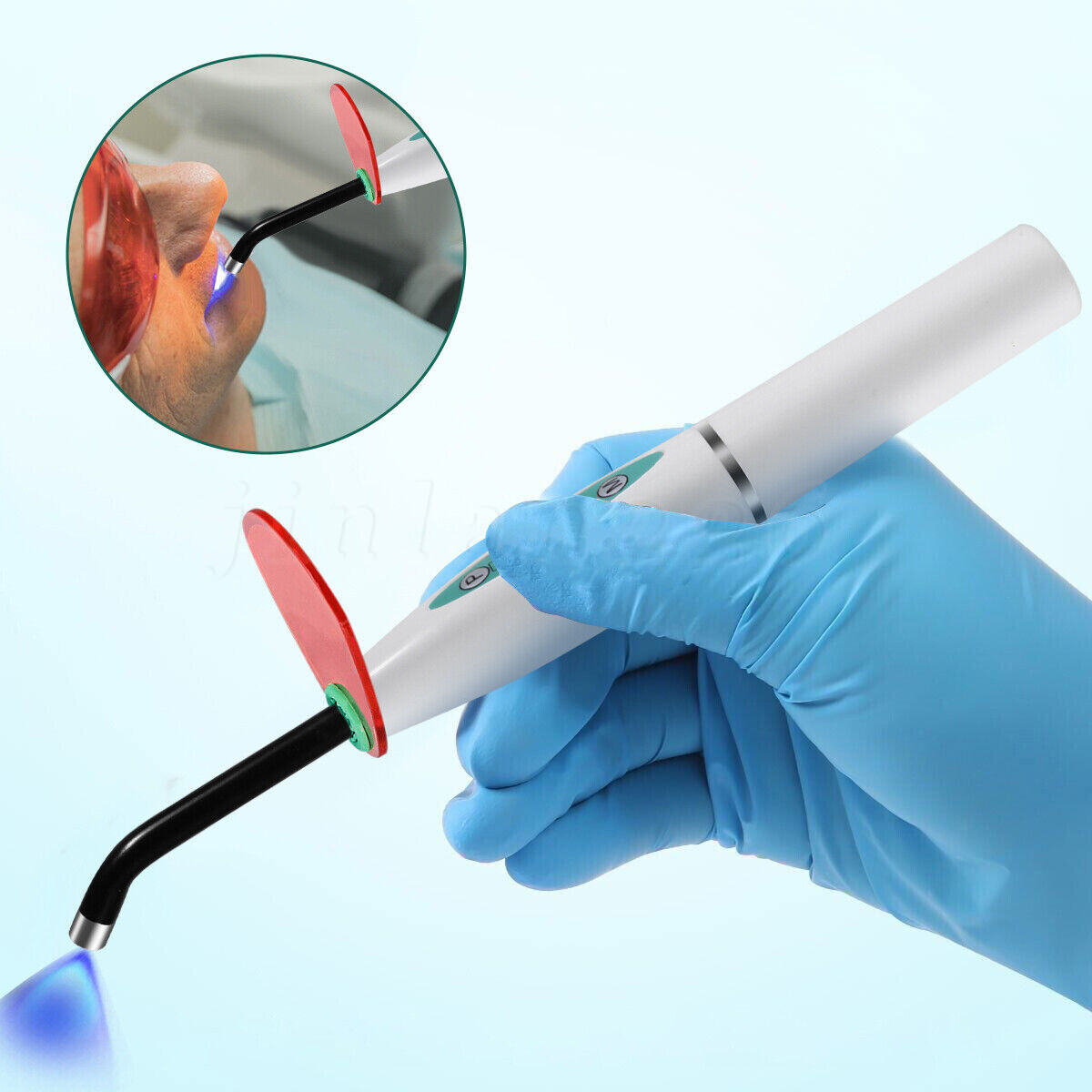 Dental Orthodontic Wireless LED Curing Light Cure Lamp 1400mw/cm²