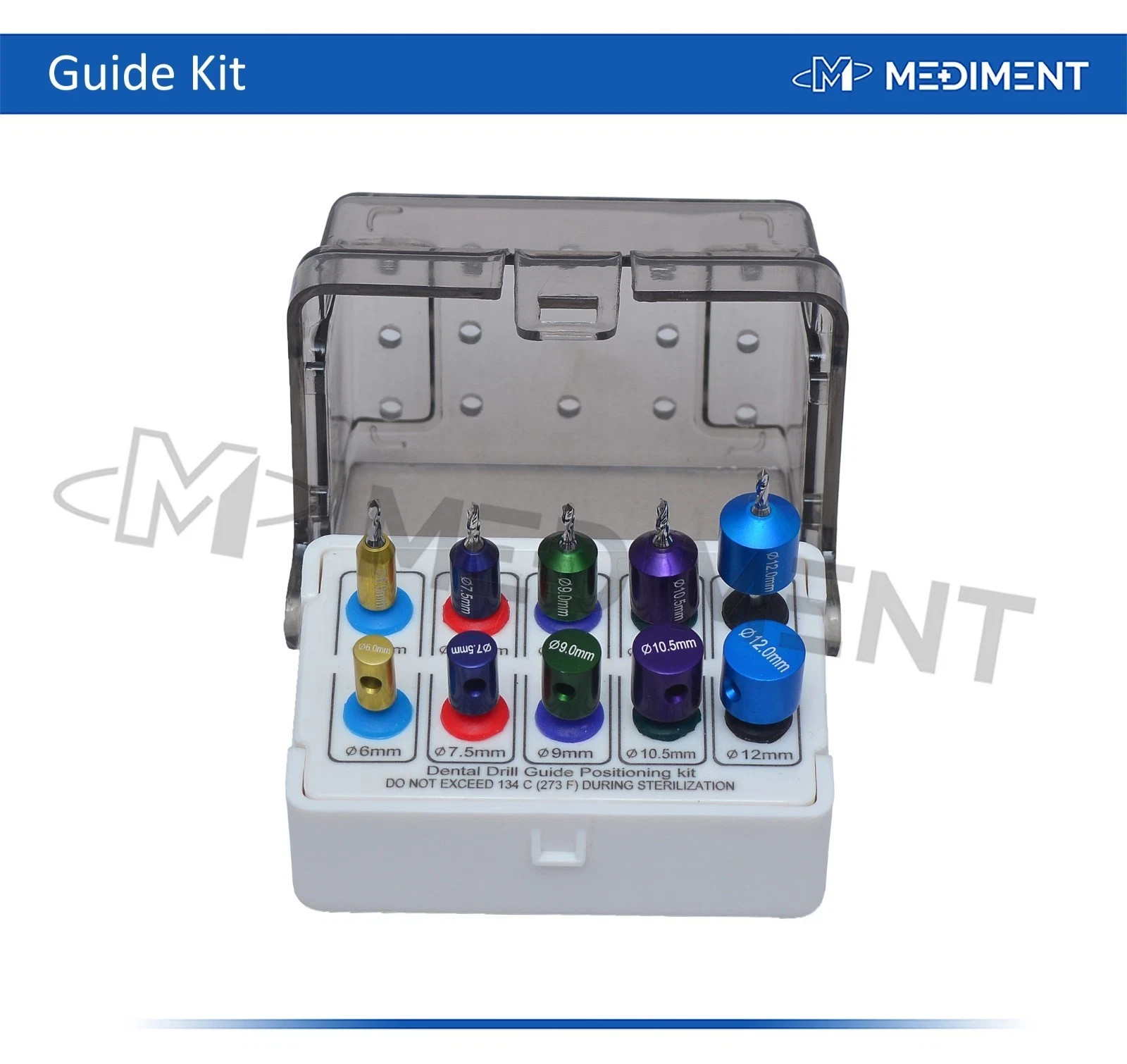 Dental Drill Implants Guide & Positioning Kit Titanium Guided Bur Surgery Pins