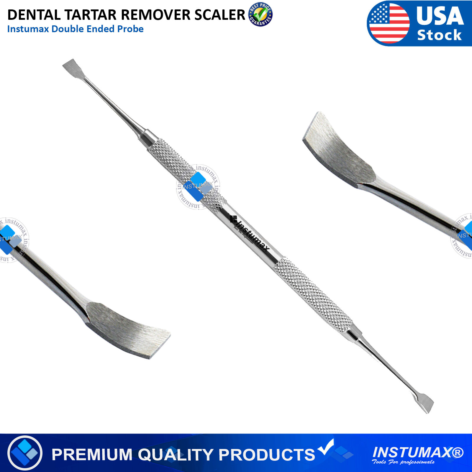 Dental Examination Kit Basic Hygiene Tweezer Mirror Explorer Cleaning Tool 3 Pcs