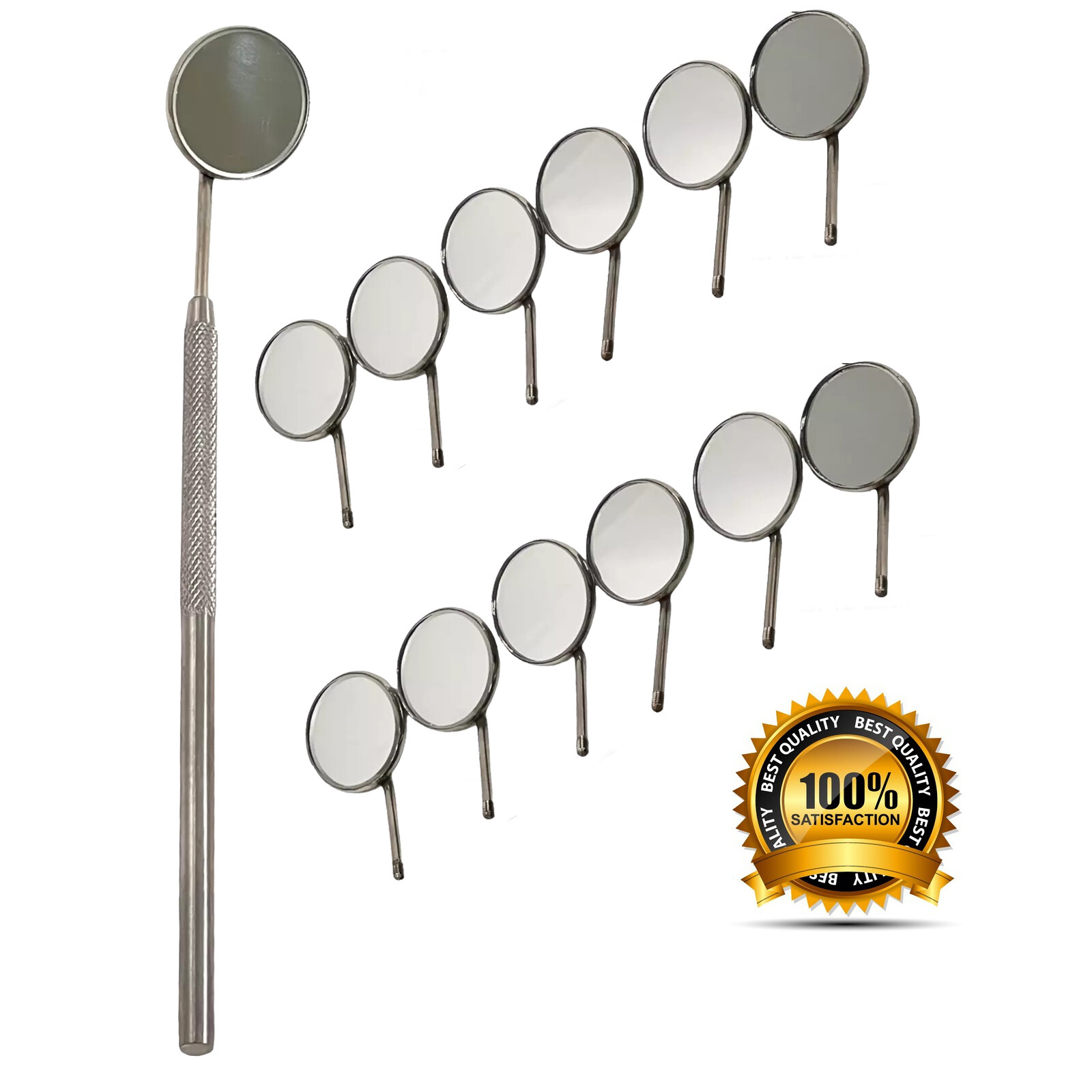 20 Pcs Dental Mouth Mirror heads Cone Socket # 5 Plain – Stainless Steel