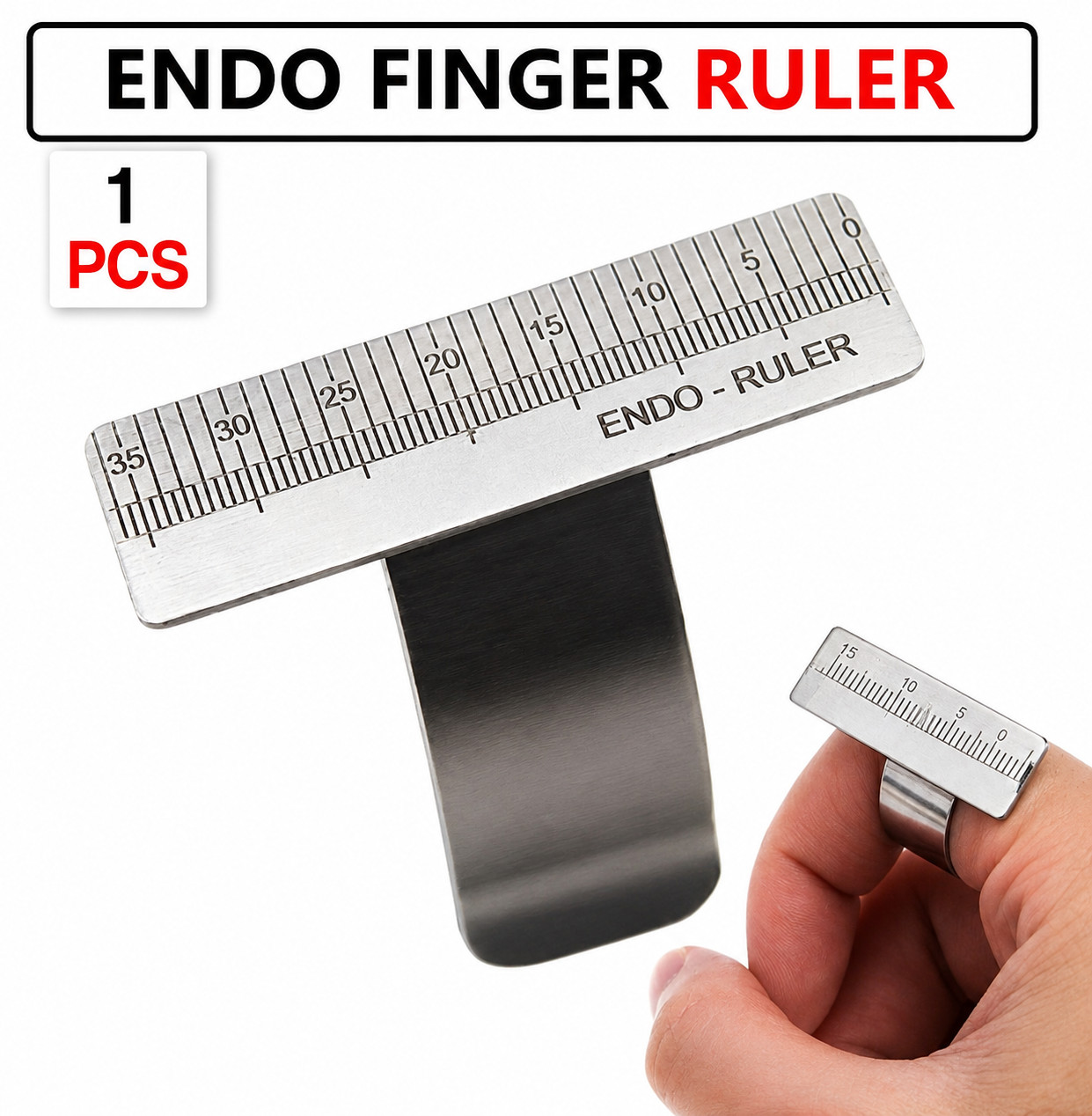 Dental Endo Finger Ruler Gauge Measuring Scale Ring Endodontic Instrument CE