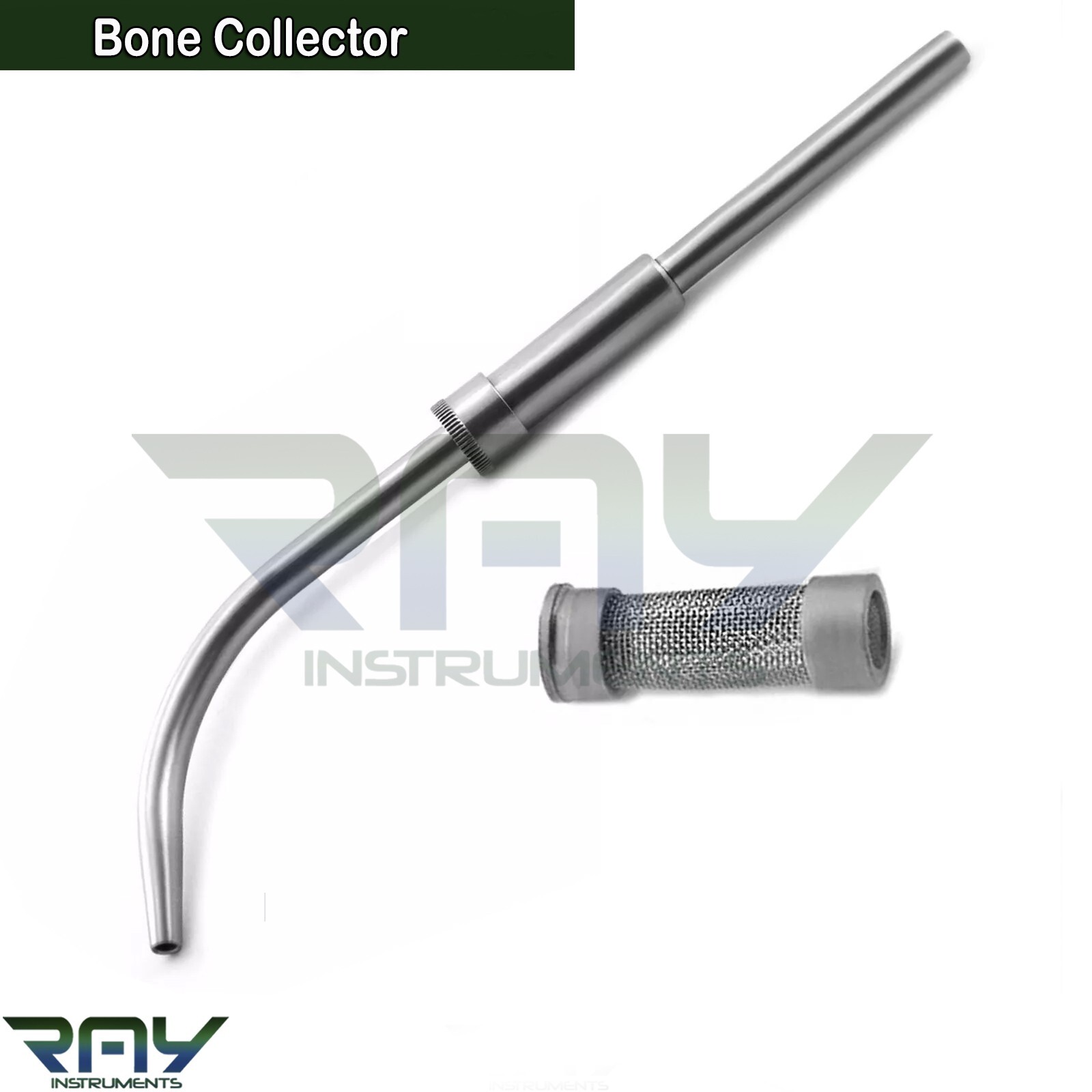 Dental Implant Bone Collector 9mm Filter Surgical Aspirator Bone Grafting Tools