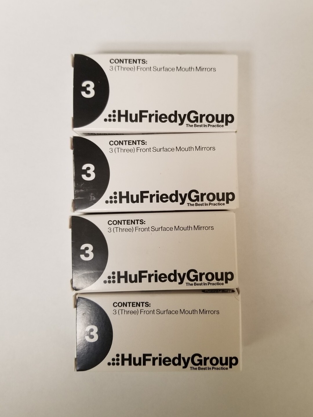 (Qty: 12)Hu-Friedy MIR5DS/Double Sided Front Surface Cone Socket Mirror Heads #5