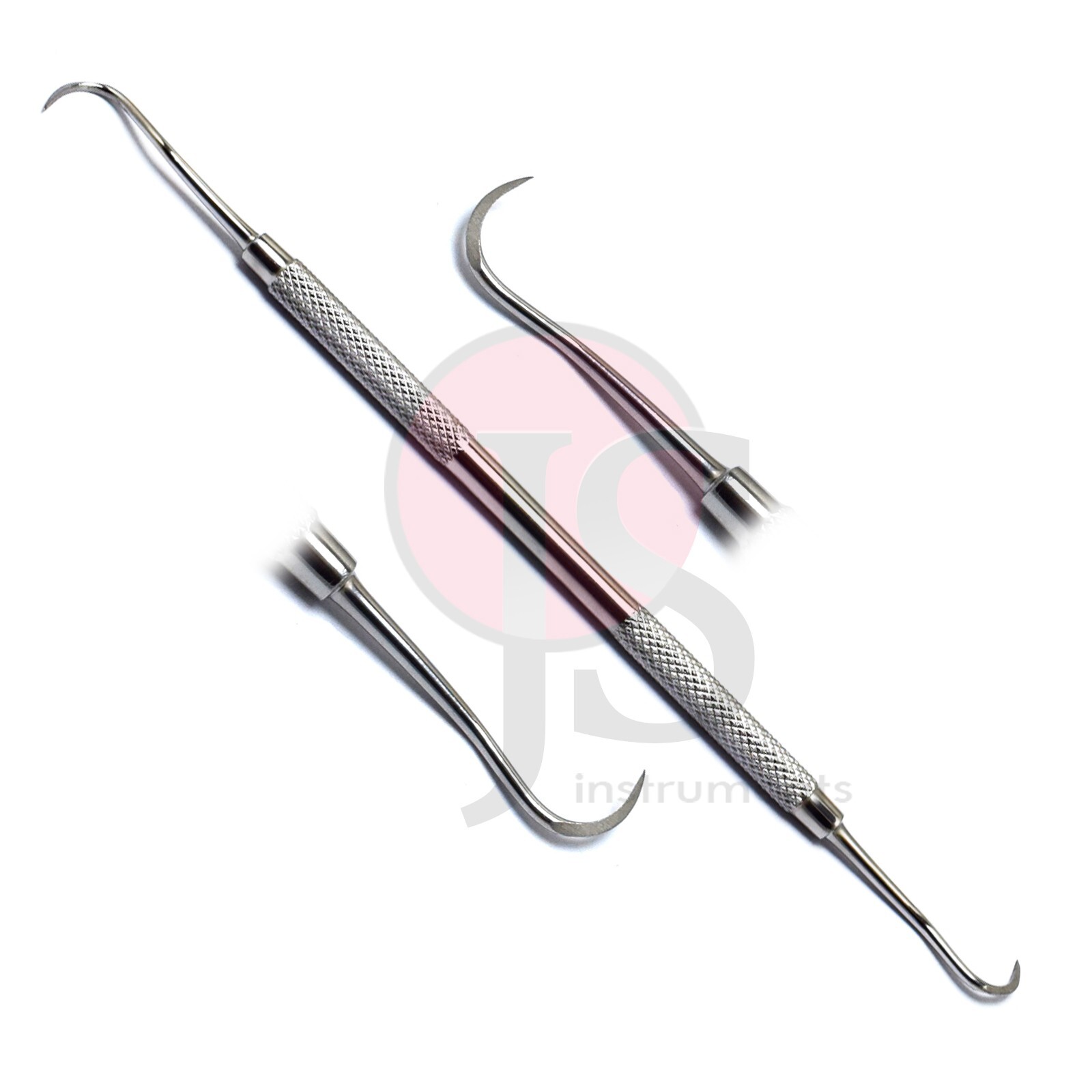 Hygiene Dental Examination Kit Tartar Remover Calculus Sickle Scaler Mirror 4PCS
