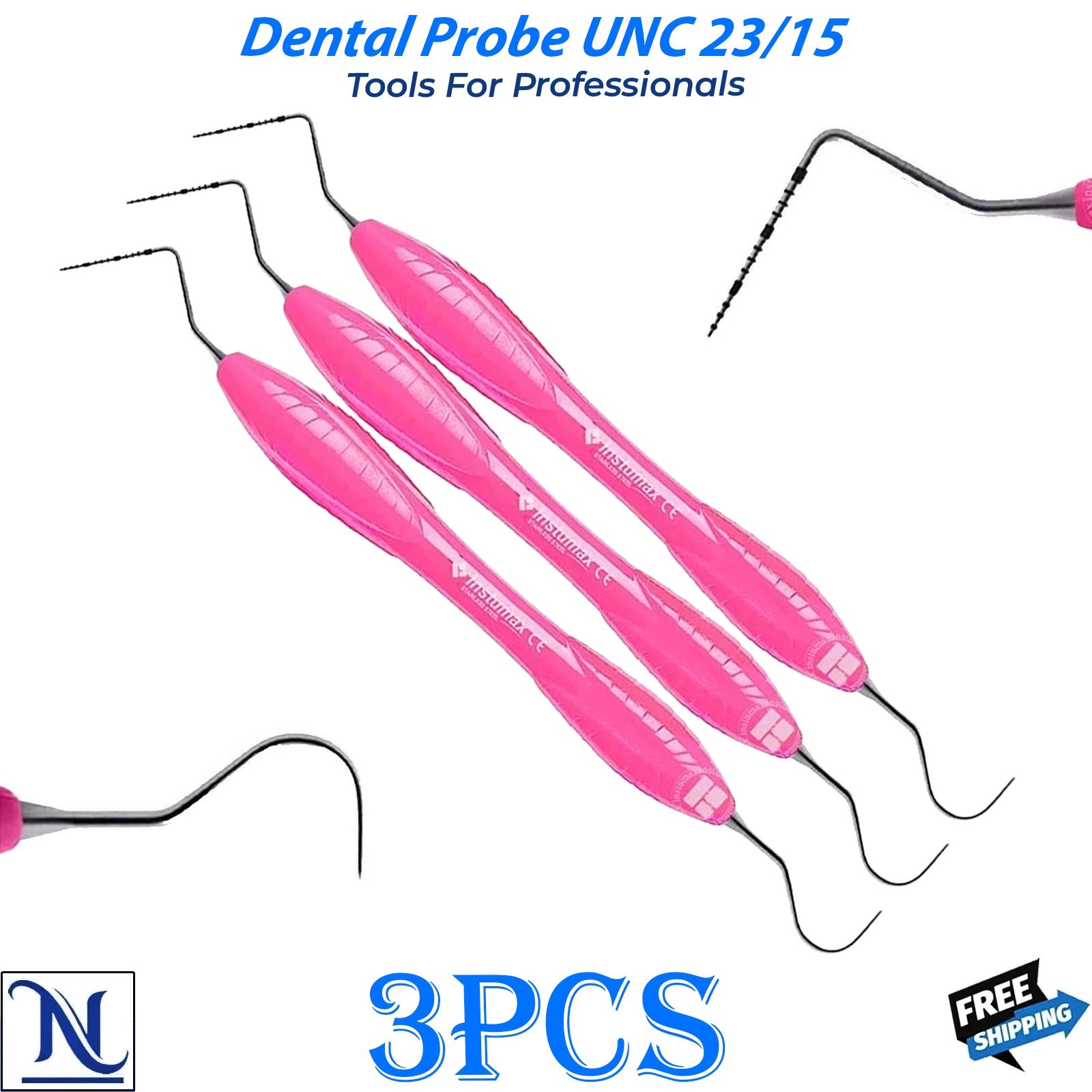 UNC 15/23 Dental Probe Explorer Combo Instrument for Periodontal Examination