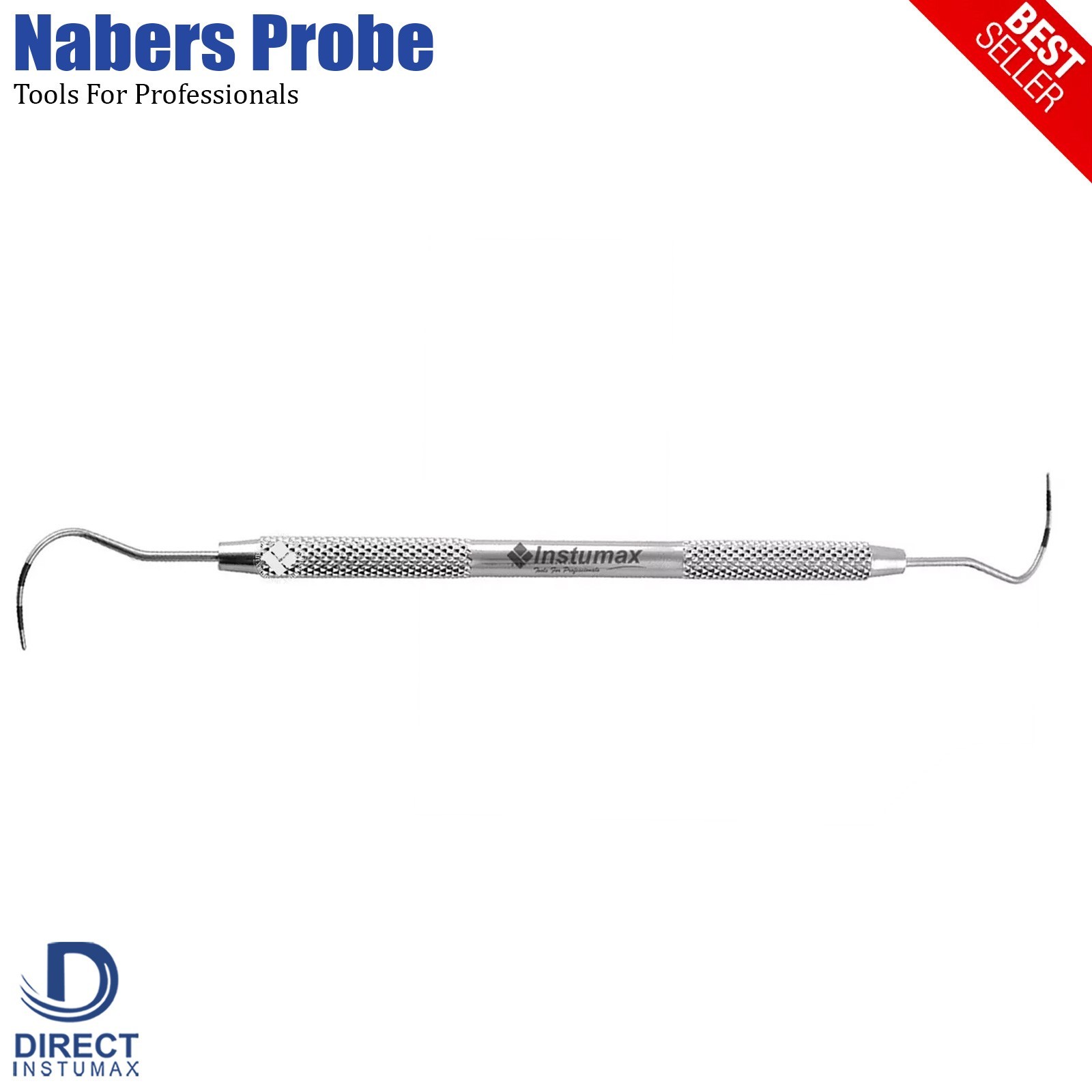 Dental Nabers Probe Periodontal Diagnostic Depth Furcation Marking Color Coded