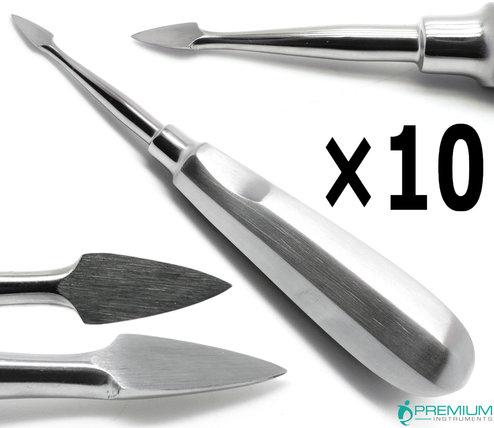 10× Dental Extraction Spear Root Elevators # 36 Surgical 6.25″ Instruments