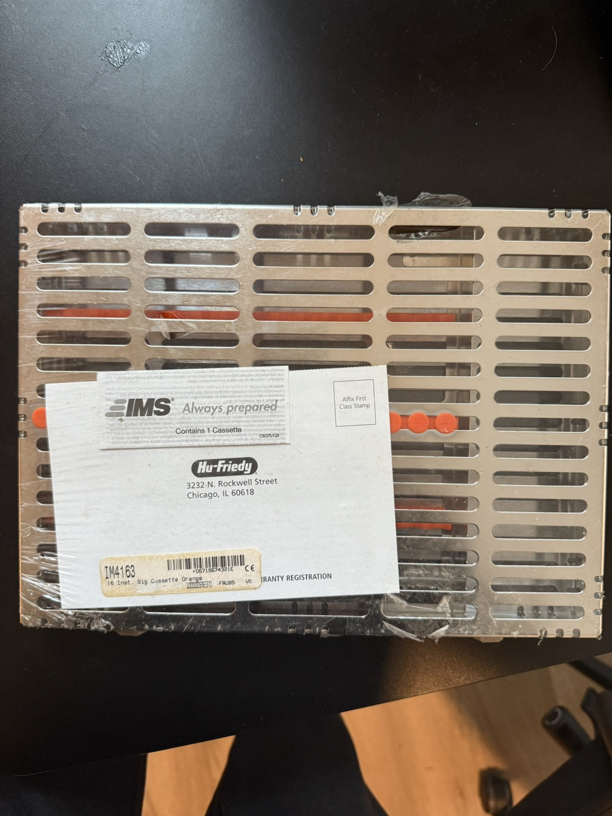 Large Signature Series 16 Instrument Orange Cassette IM4163 HU FRIEDY