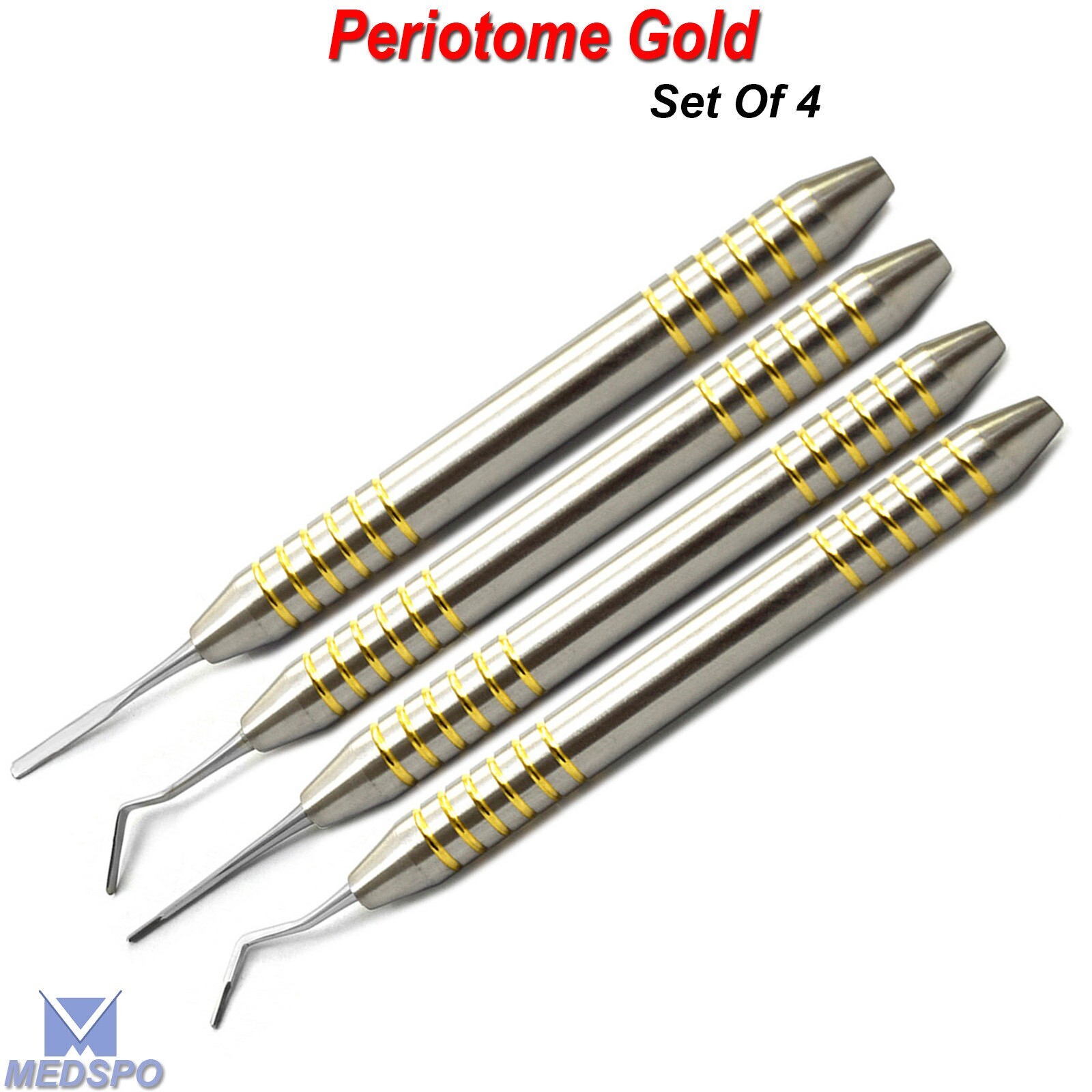 Dental Implant Periotome Gold Set Scaler Periodontal Atraumatic Extraction Tools