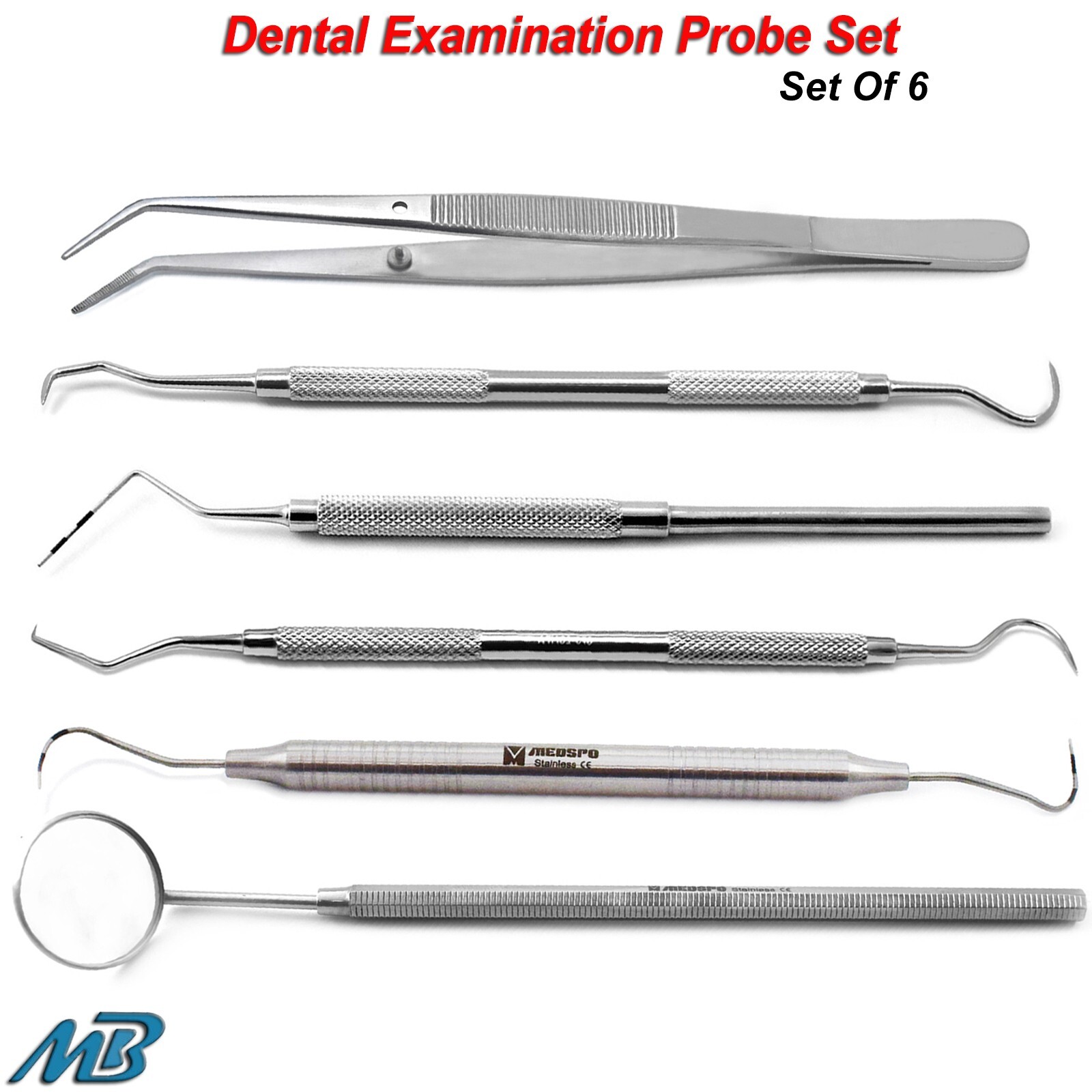 Periodontal Hygienist Kit Teeth Explorer Scraper Jaquette Scaler Probe CP 12 CE