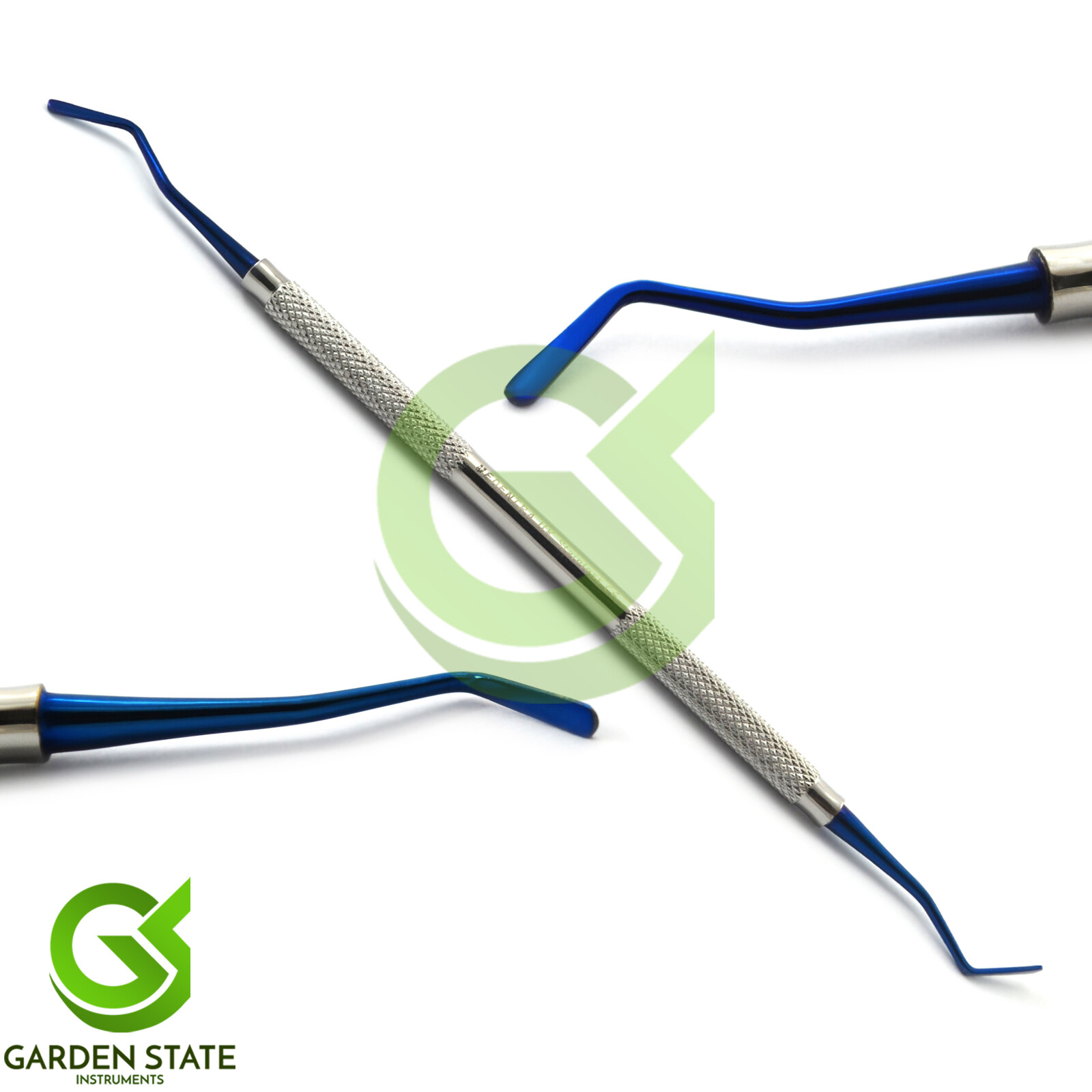 3Pcs/Set Dental Flat Plastic Filling Instruments Titanium Blue Restoration Tools