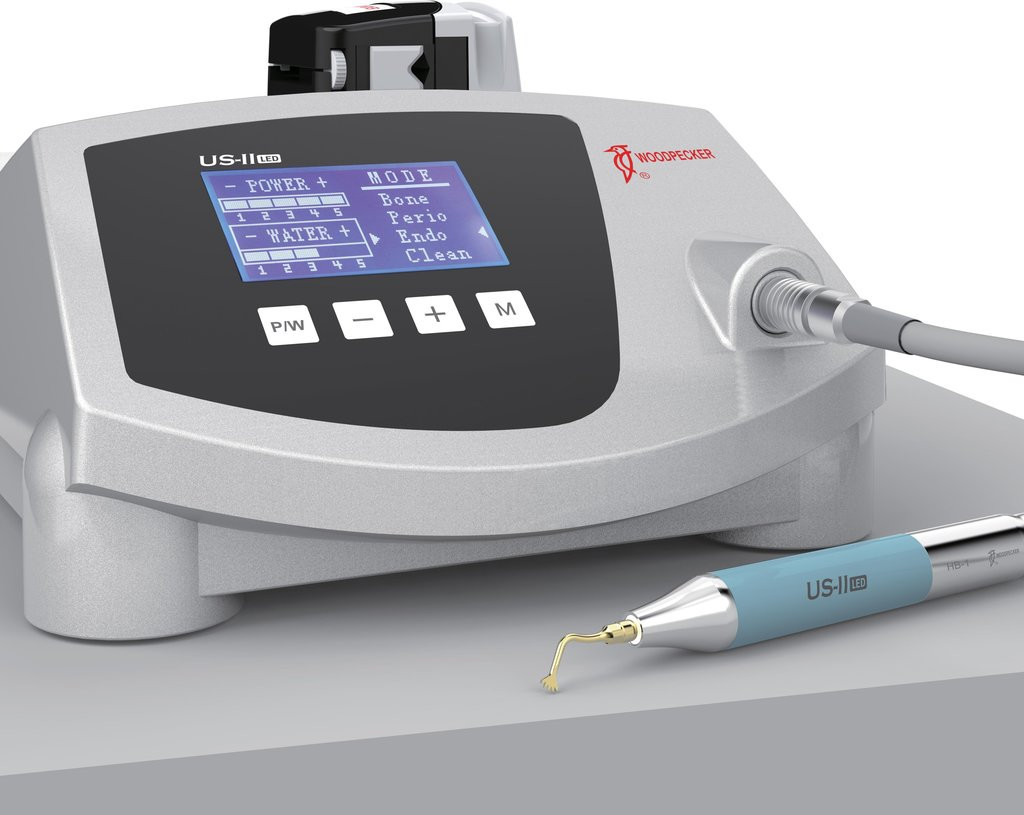 Woodpecker US-II LED Dental Ultrasonic Piezo Surgery Bone Cutting with14 Tips