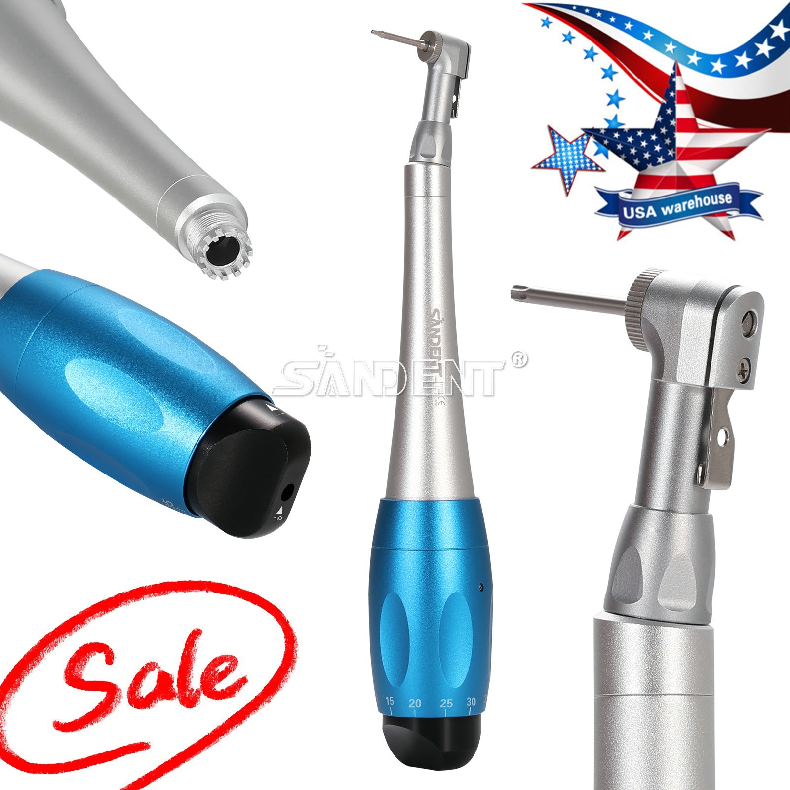 USA Universal Prosthetic Restoration Hand Driver Kit Dental Implant Handle Tools