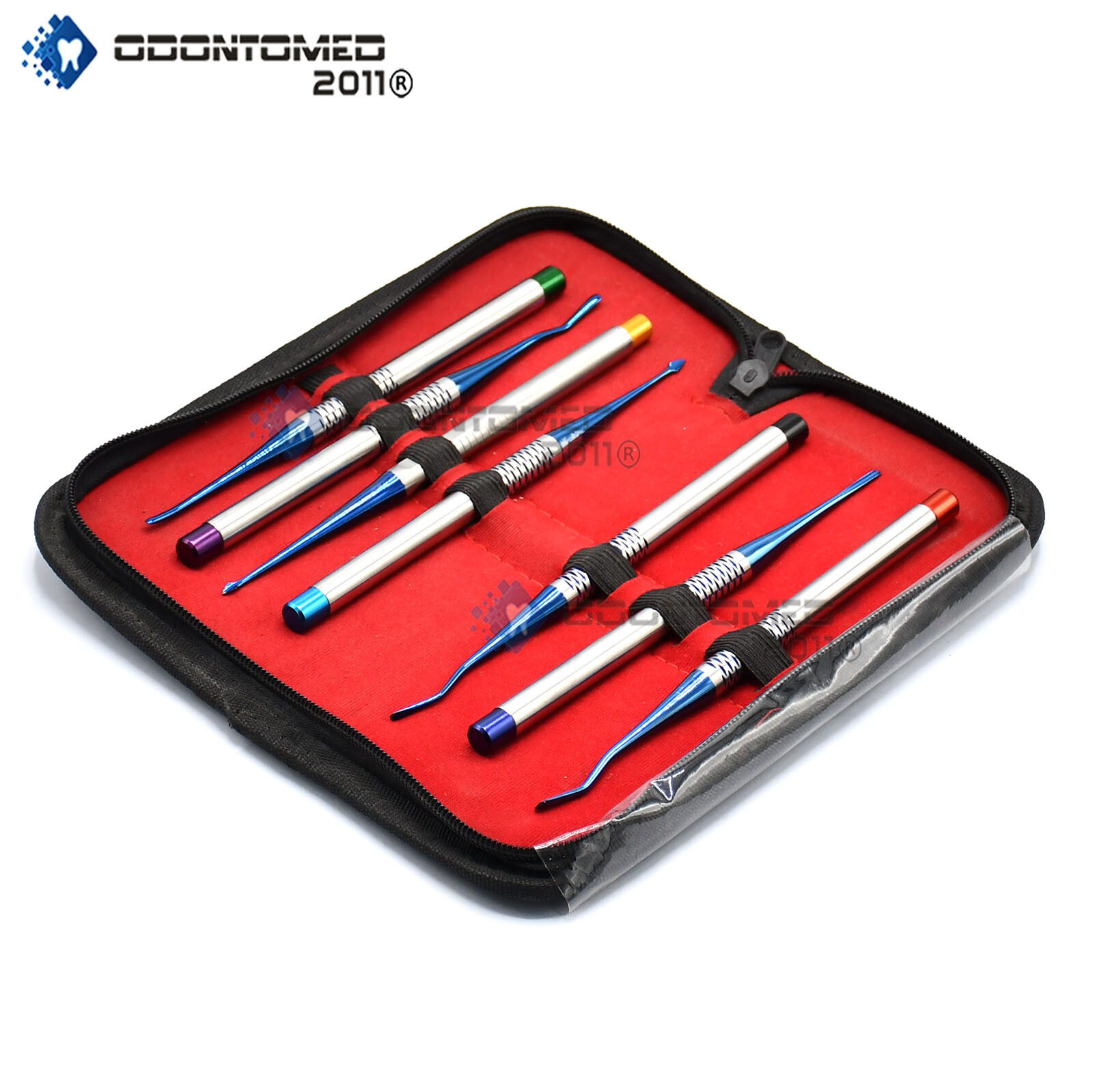 ODM Set of 7 Elevators PDL Precise Titanium Tips Dental Surgical