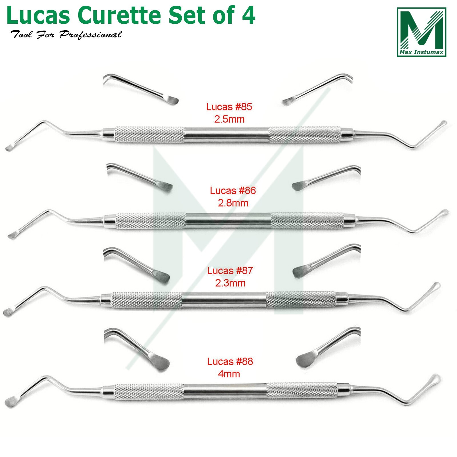 7 Pcs Tooth Removal Basic Extraction Kit Dental Surgery Instruments Set German G