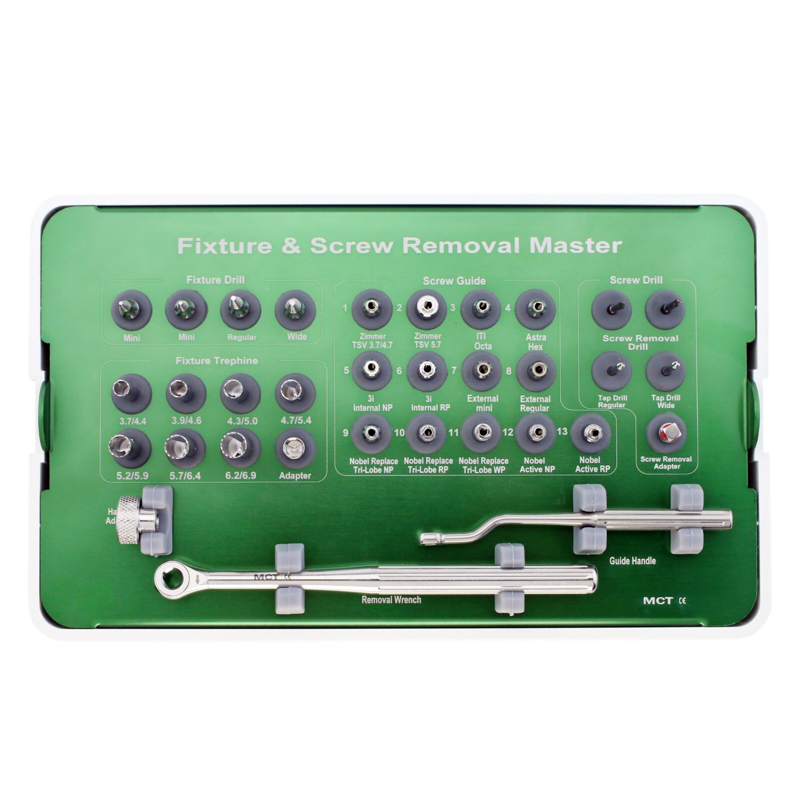 MCT FSRK-02 Implant Fixture & Fractured Screw Removal Kit Surgical Kit Universal