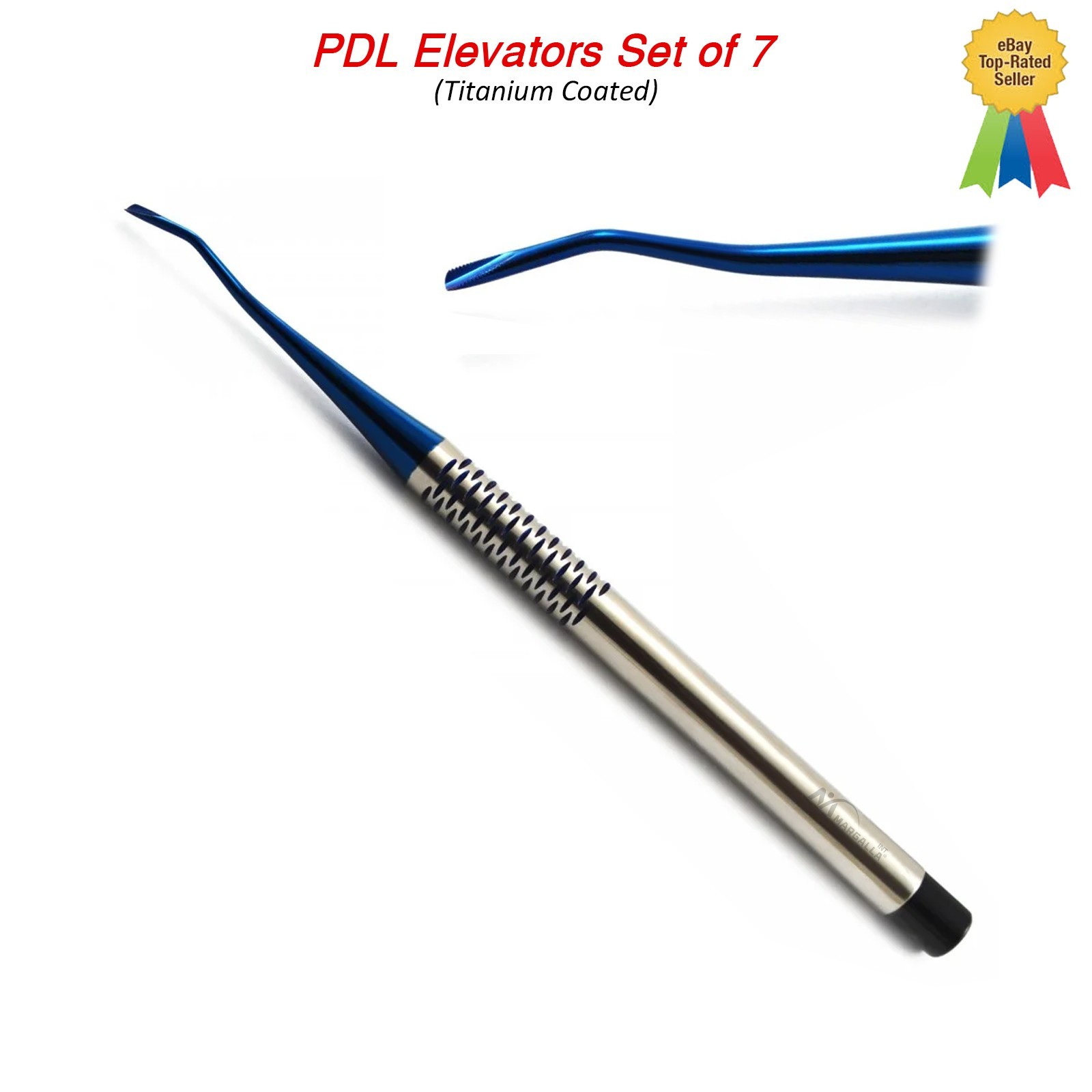 Dental PDL Luxating Root Elevators Set of 7 Precise Periotomes Tips Titanium Lab