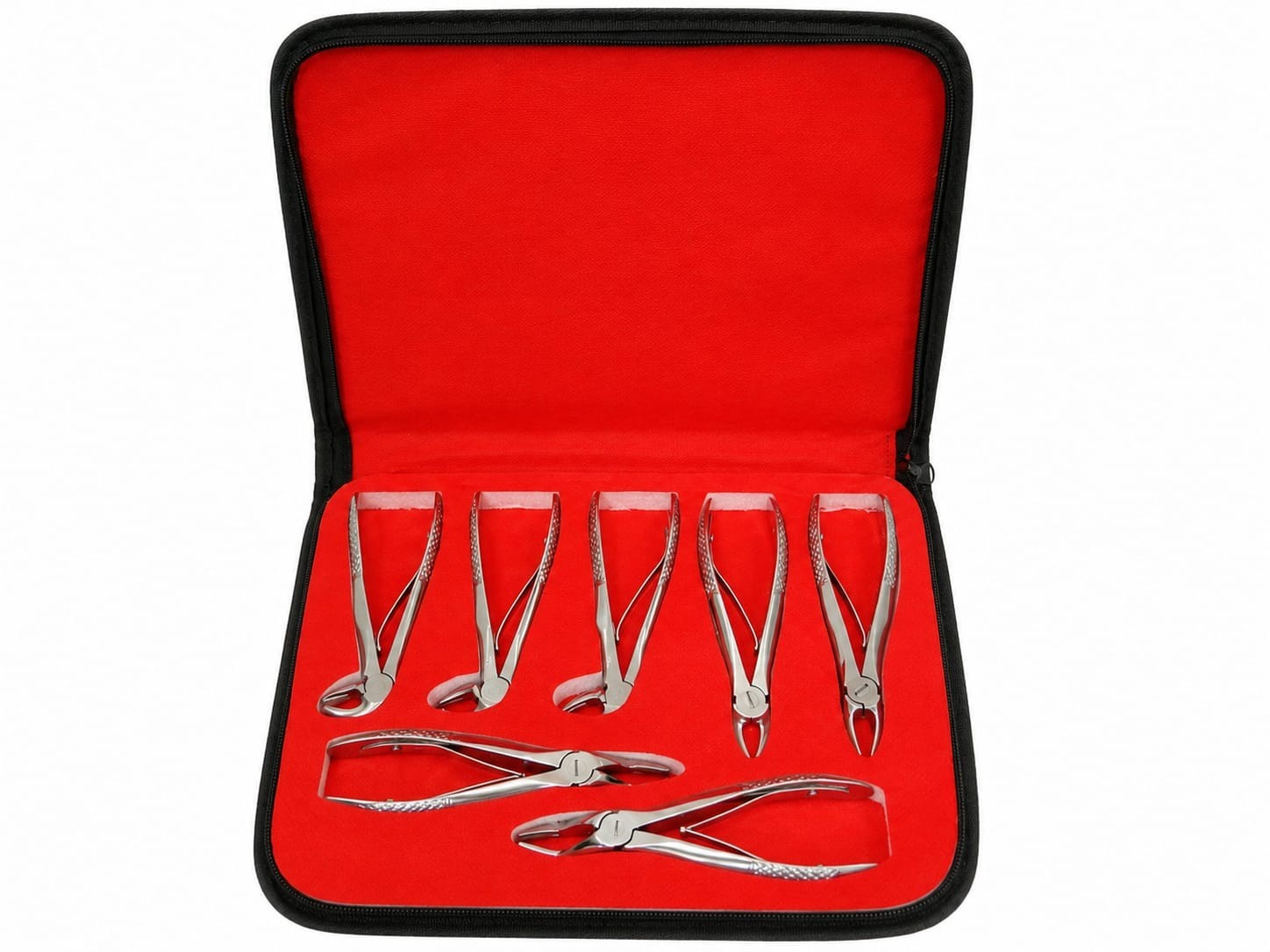 Dental Children Extraction Forceps Set of 7 Pcs Stainless Steel Pediatric Tools
