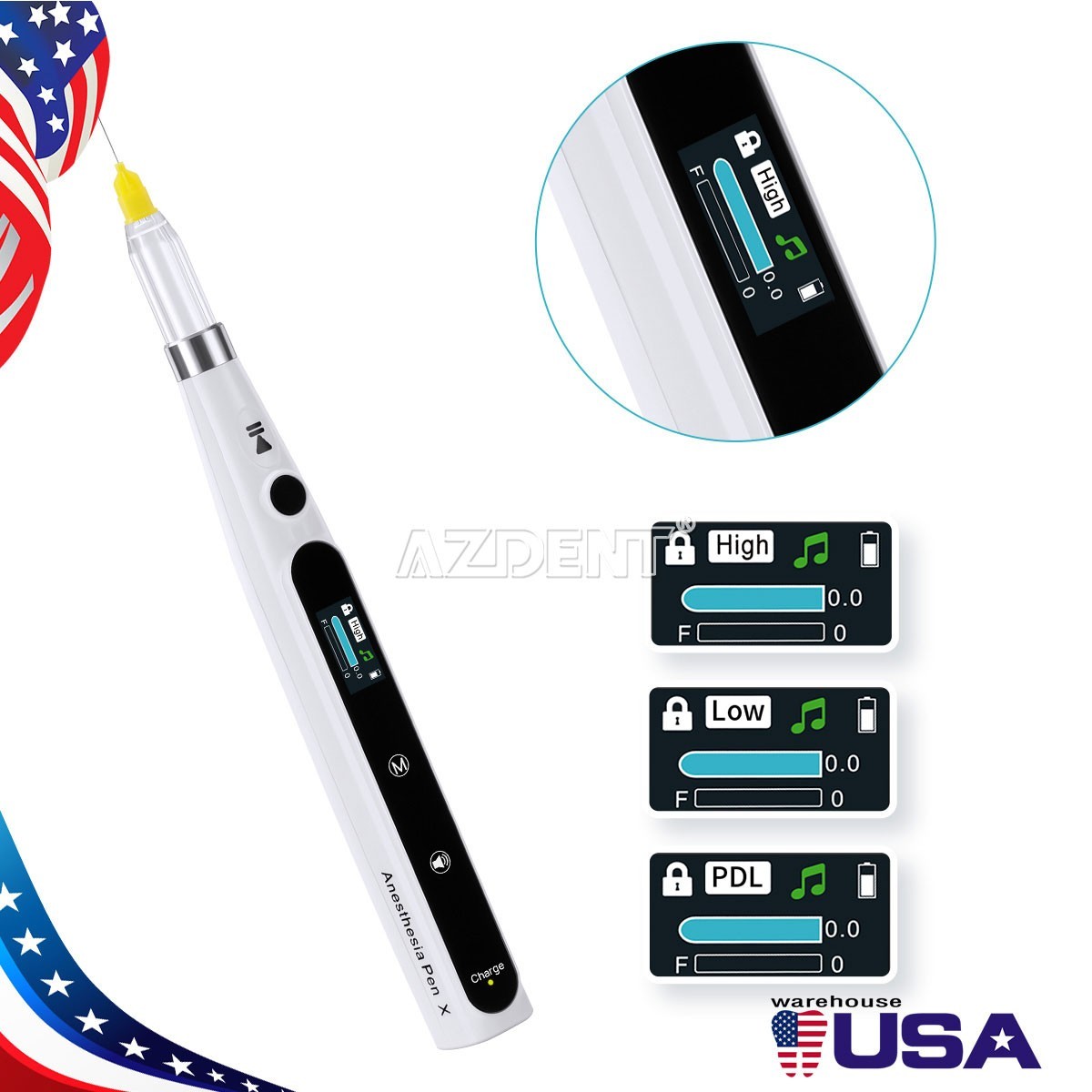 AZDENT Dental Painless Oral Local Anesthesia Device anestesia Pen